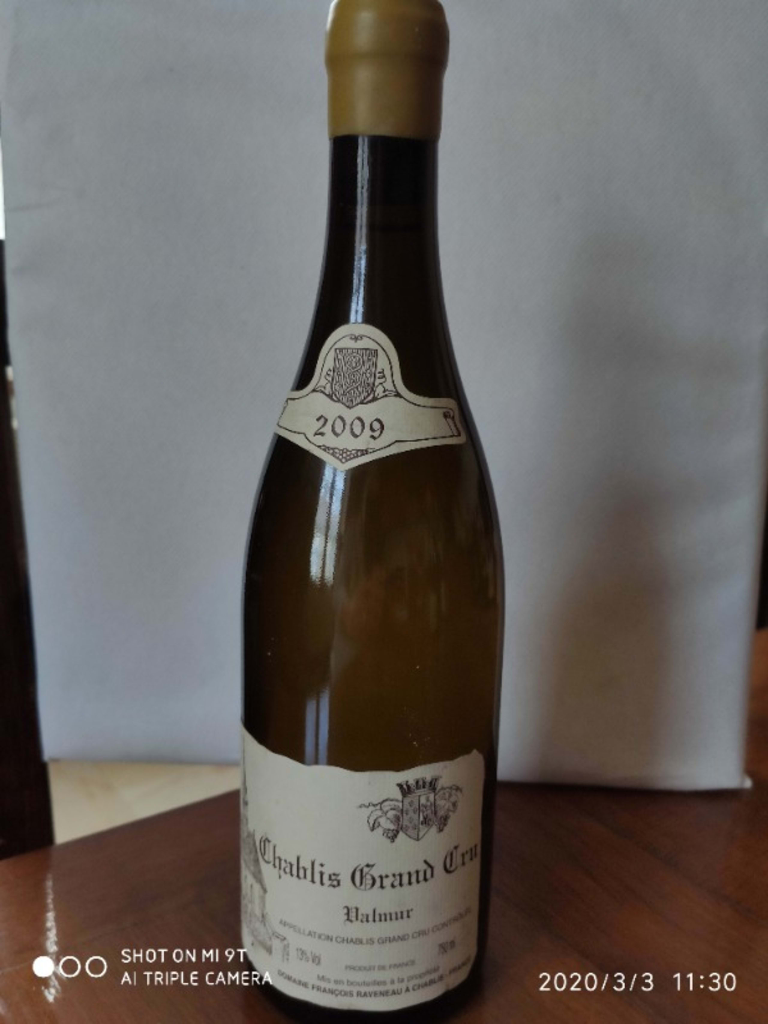 Chablis Grand Cru, valmur, François Raveneau, 2009