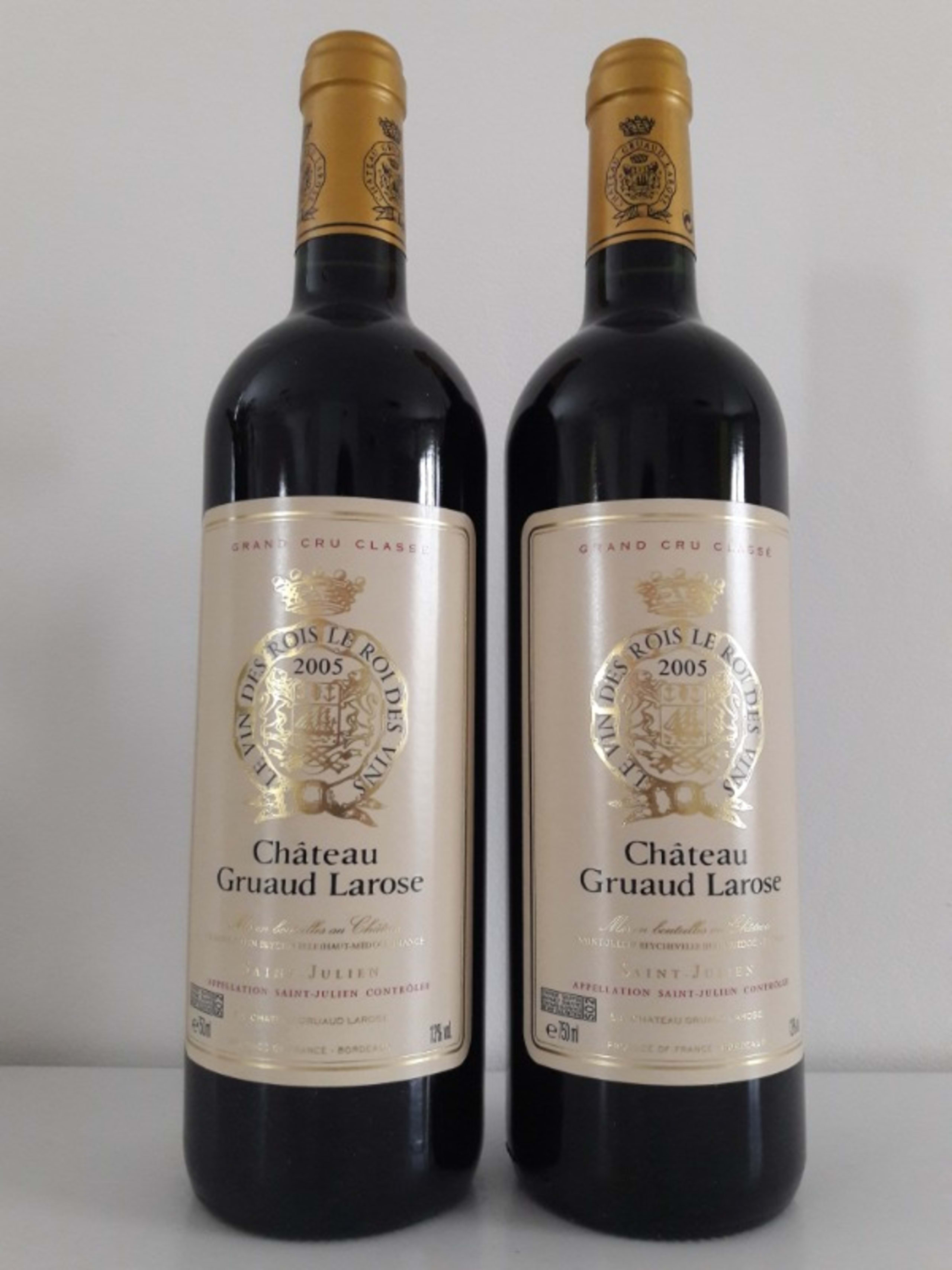 2 x CHÂTEAU GRUAUD-LAROSE, Saint-Julien, 2005