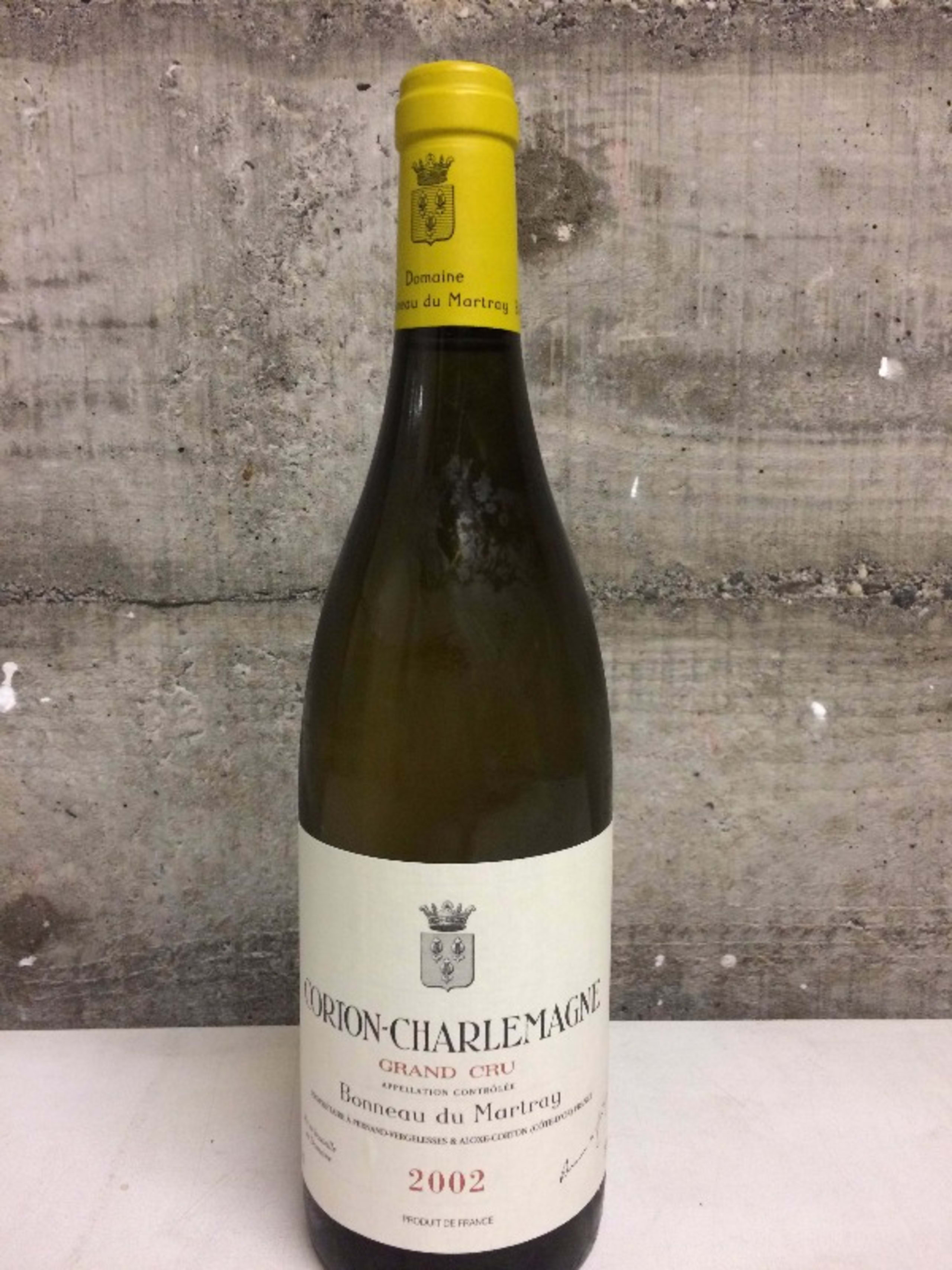 Corton-Charlemagne, Domaine Bonneau du martray, 2002