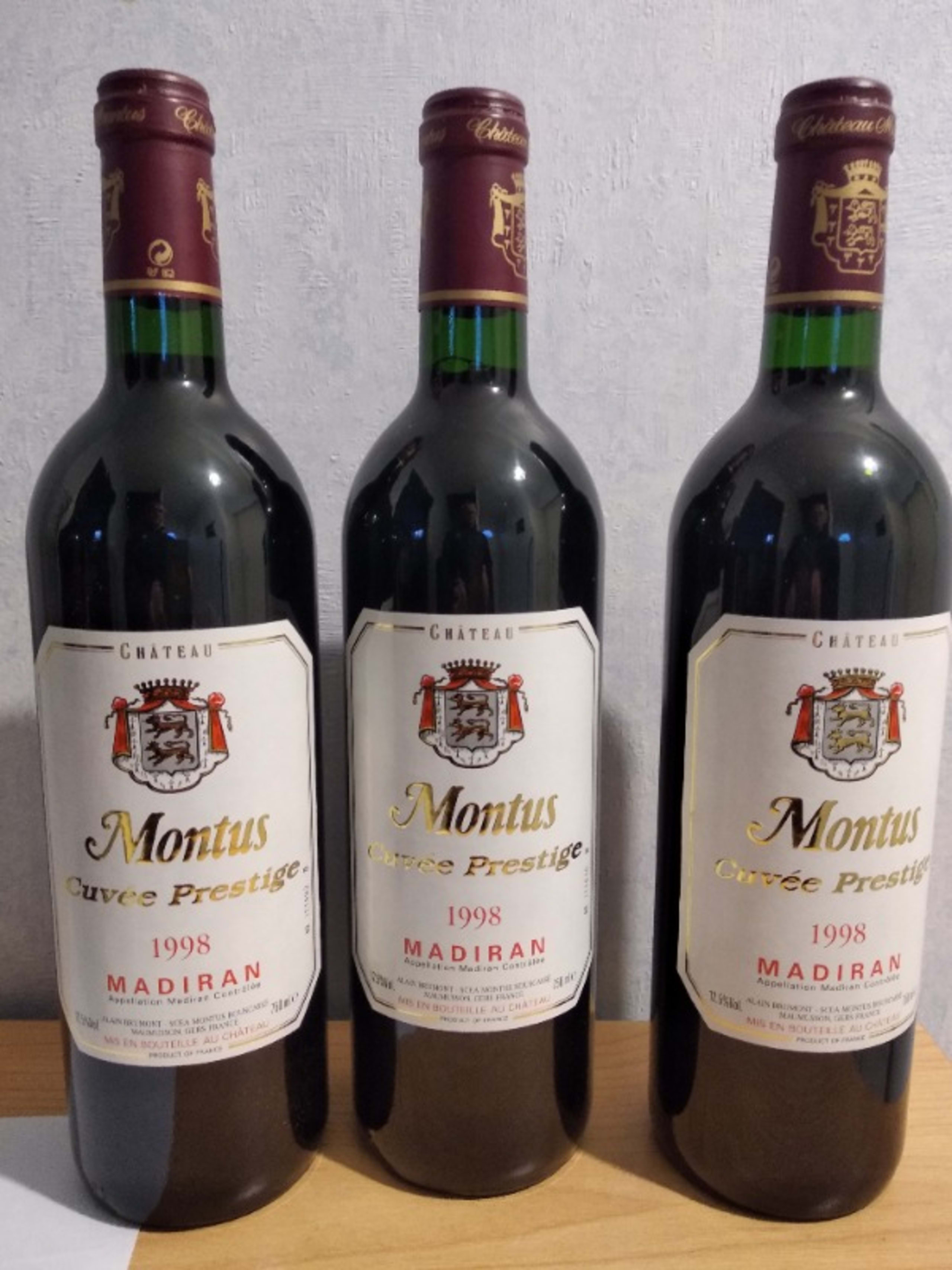 3 x Cuvée Prestige, Château Montus, Madiran, 1998