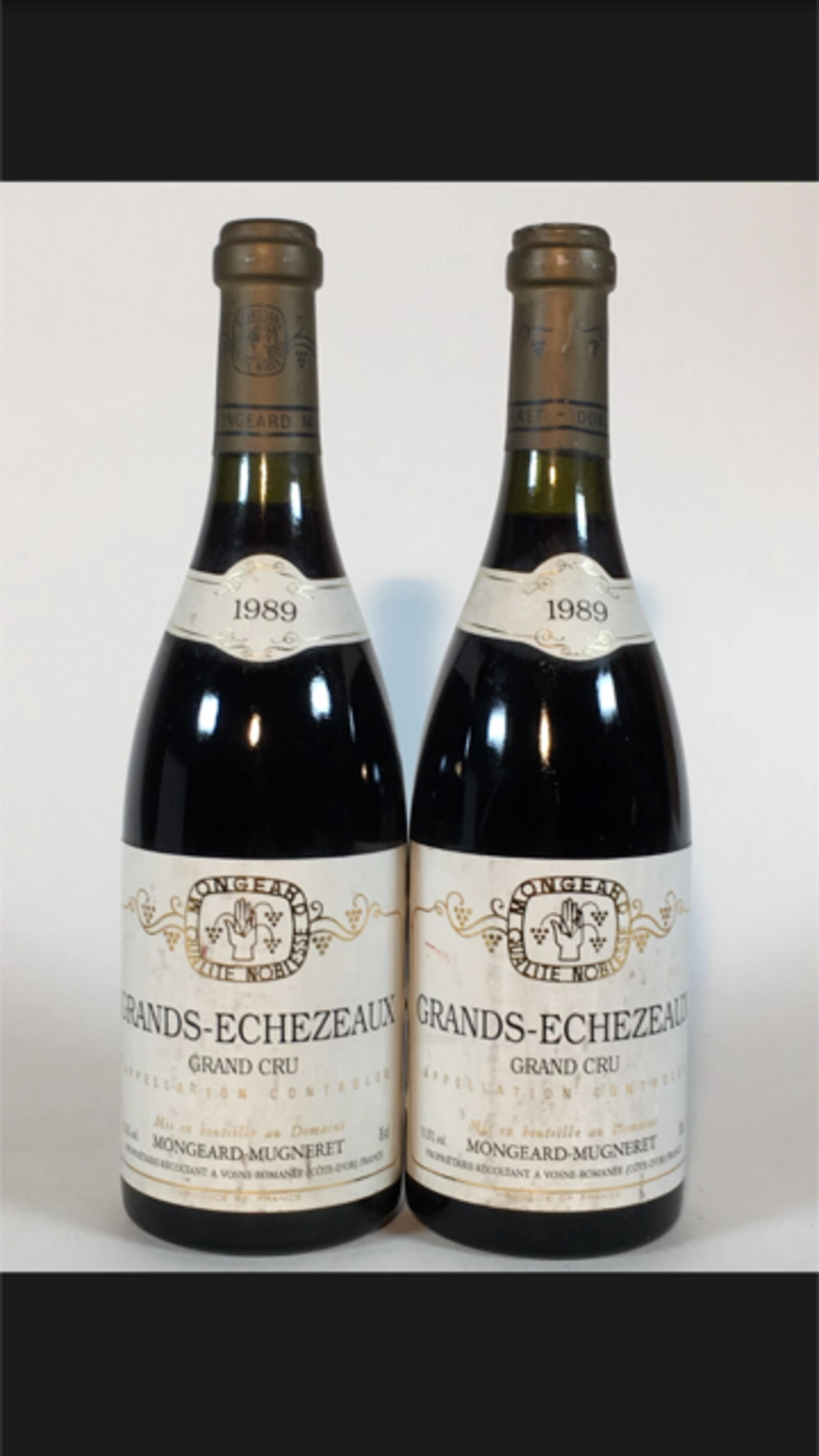 2 x Grands-Echézeaux, Mongeard Mugneret, 1989