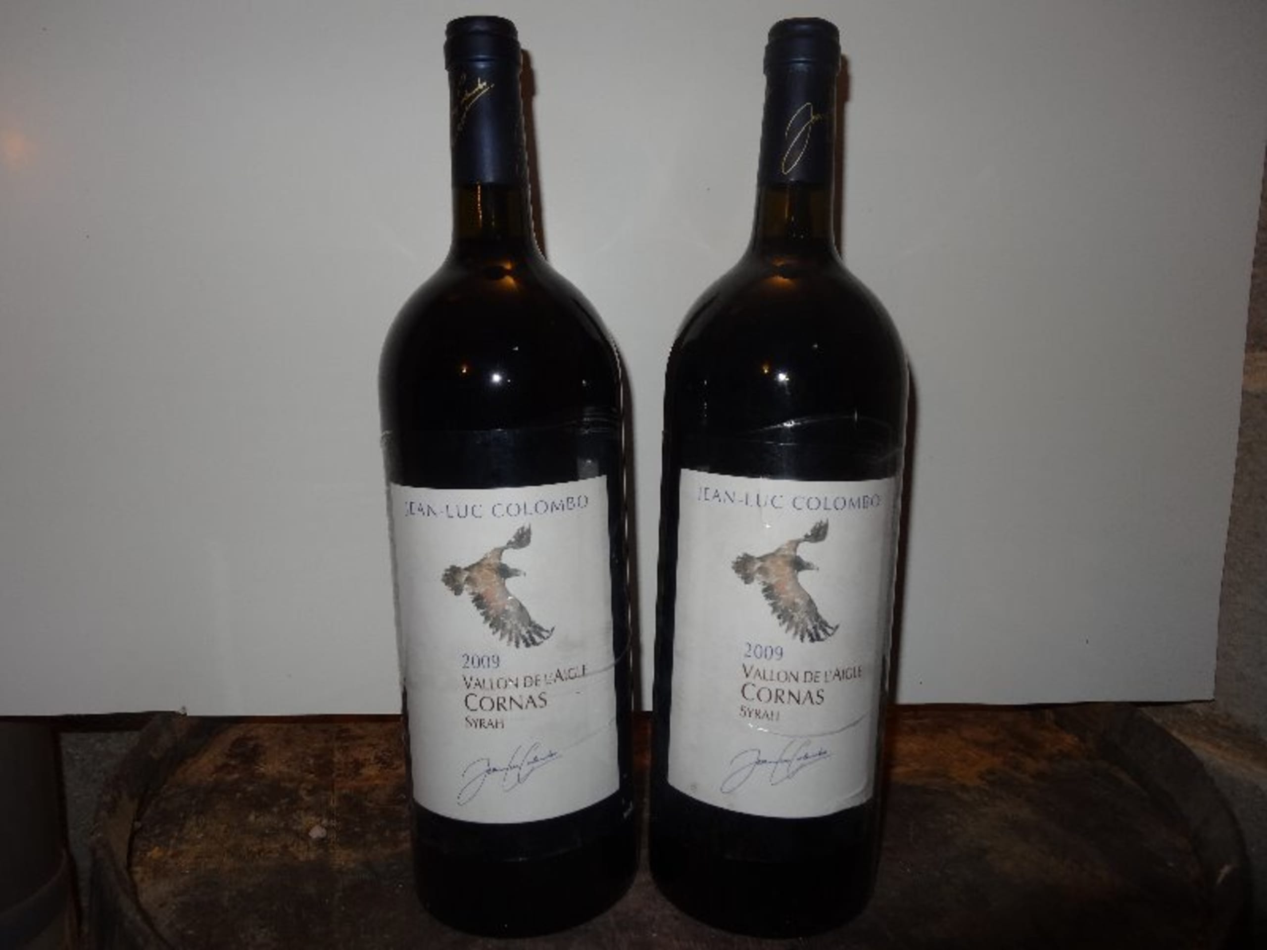 2 x Cornas, Vallon de l'aigle, Jean Luc Colombo, 2009 (Mg)