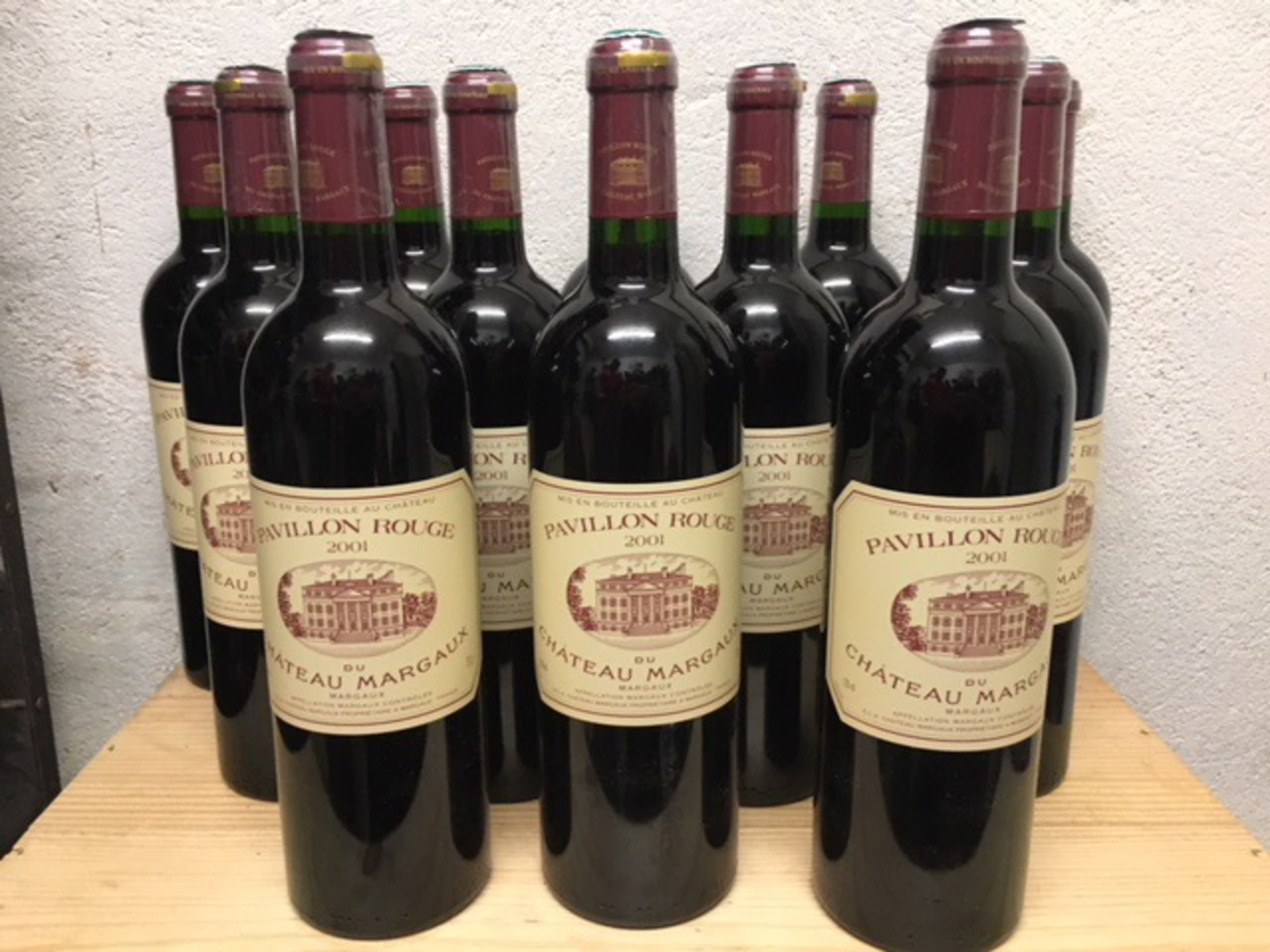 12 x Pavillon Rouge, Château Margaux, Margaux, 2001