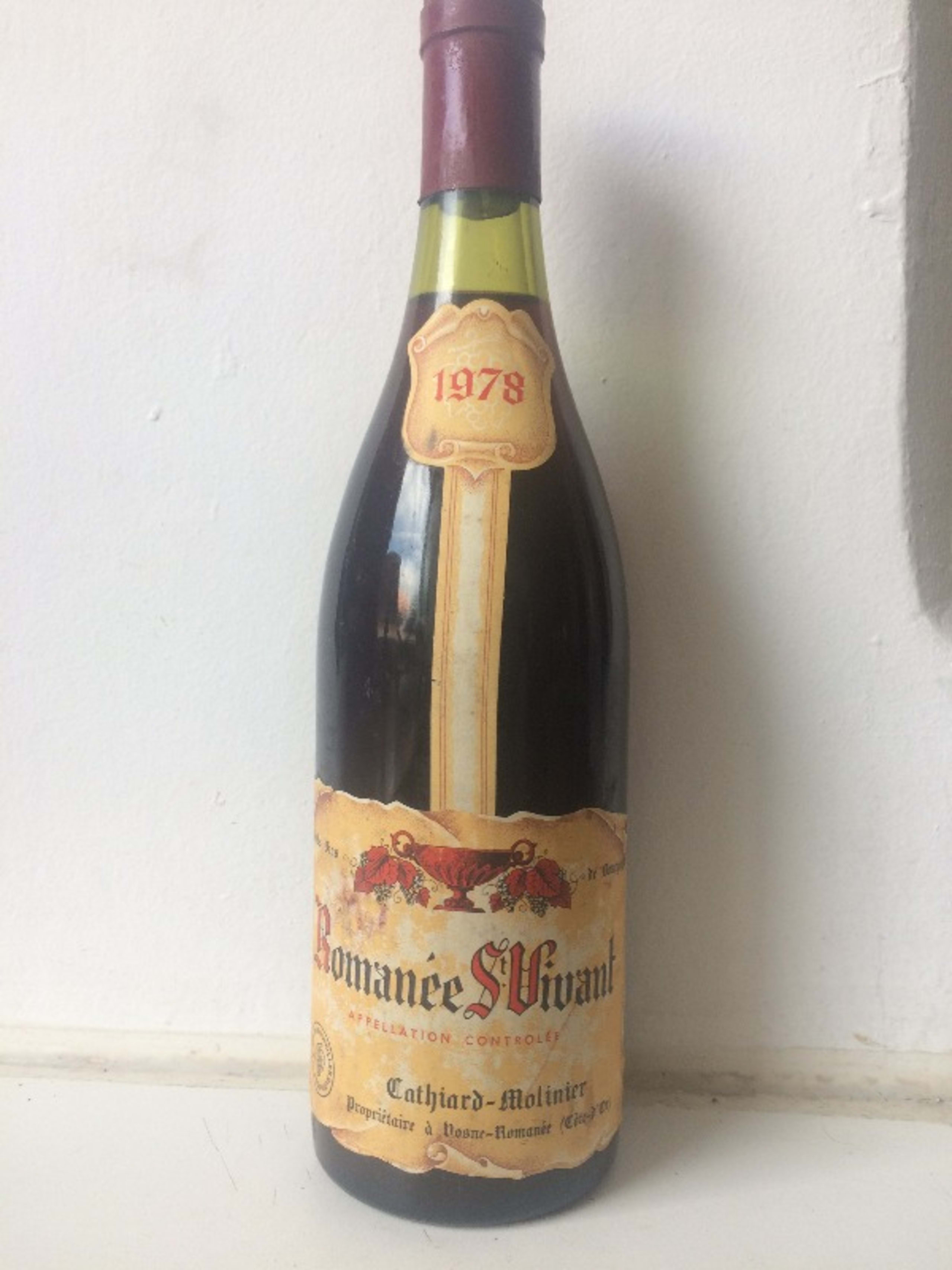 Romanée-Saint-Vivant, Domaine Cathiard-Molinier, 1978