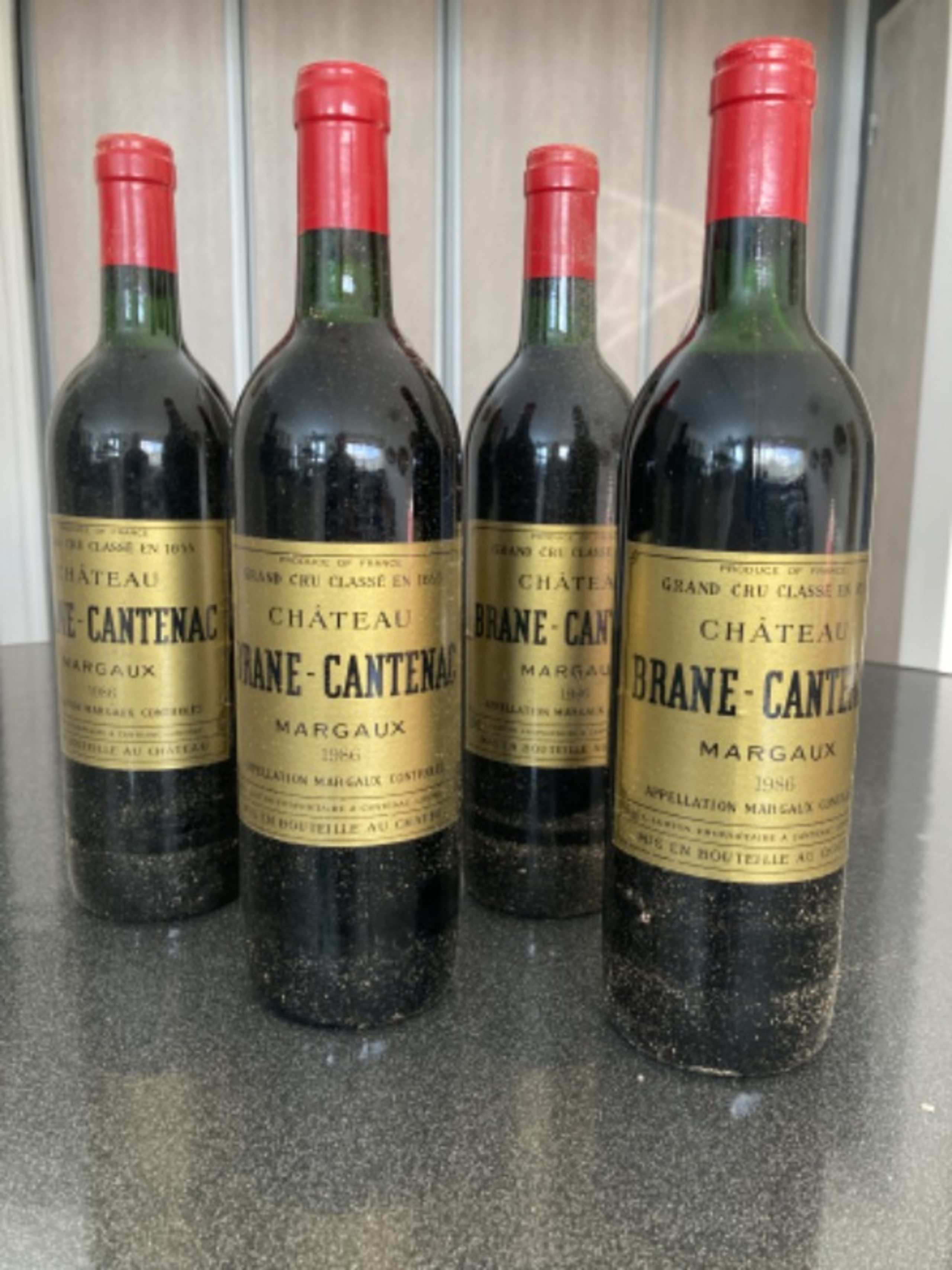 4 x Château Brane-Cantenac, Margaux, 1986