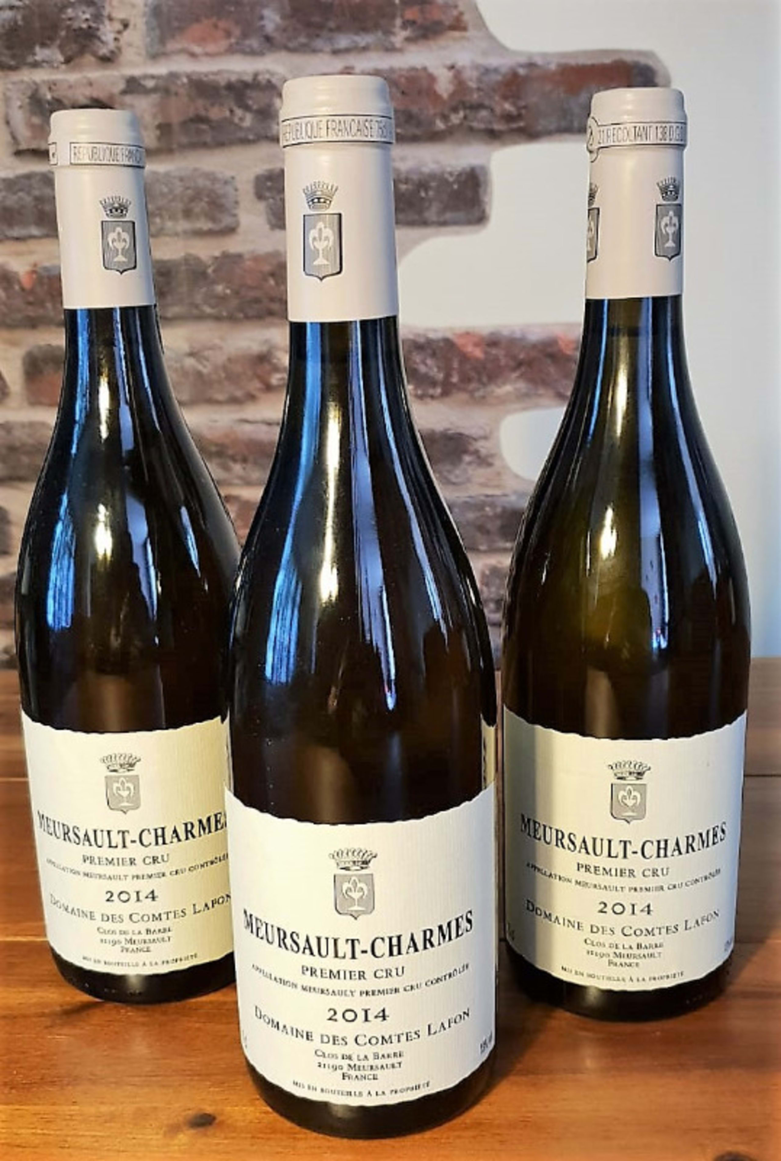 3 x Meursault, 1er Cru Charmes, Comte Lafon, 2014