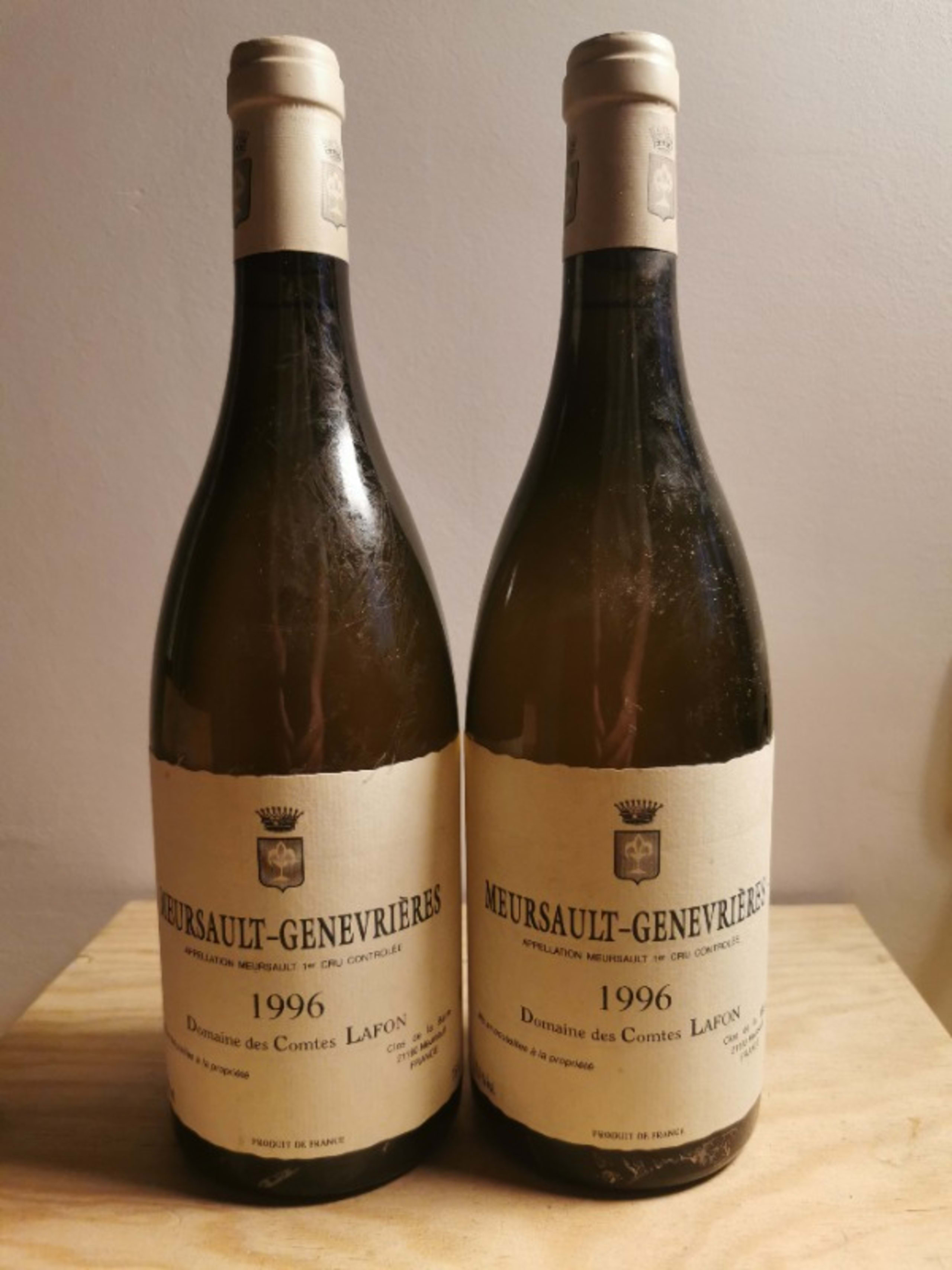 2 x Meursault, Genevrières, Domaine des Comtes Lafon, 1996