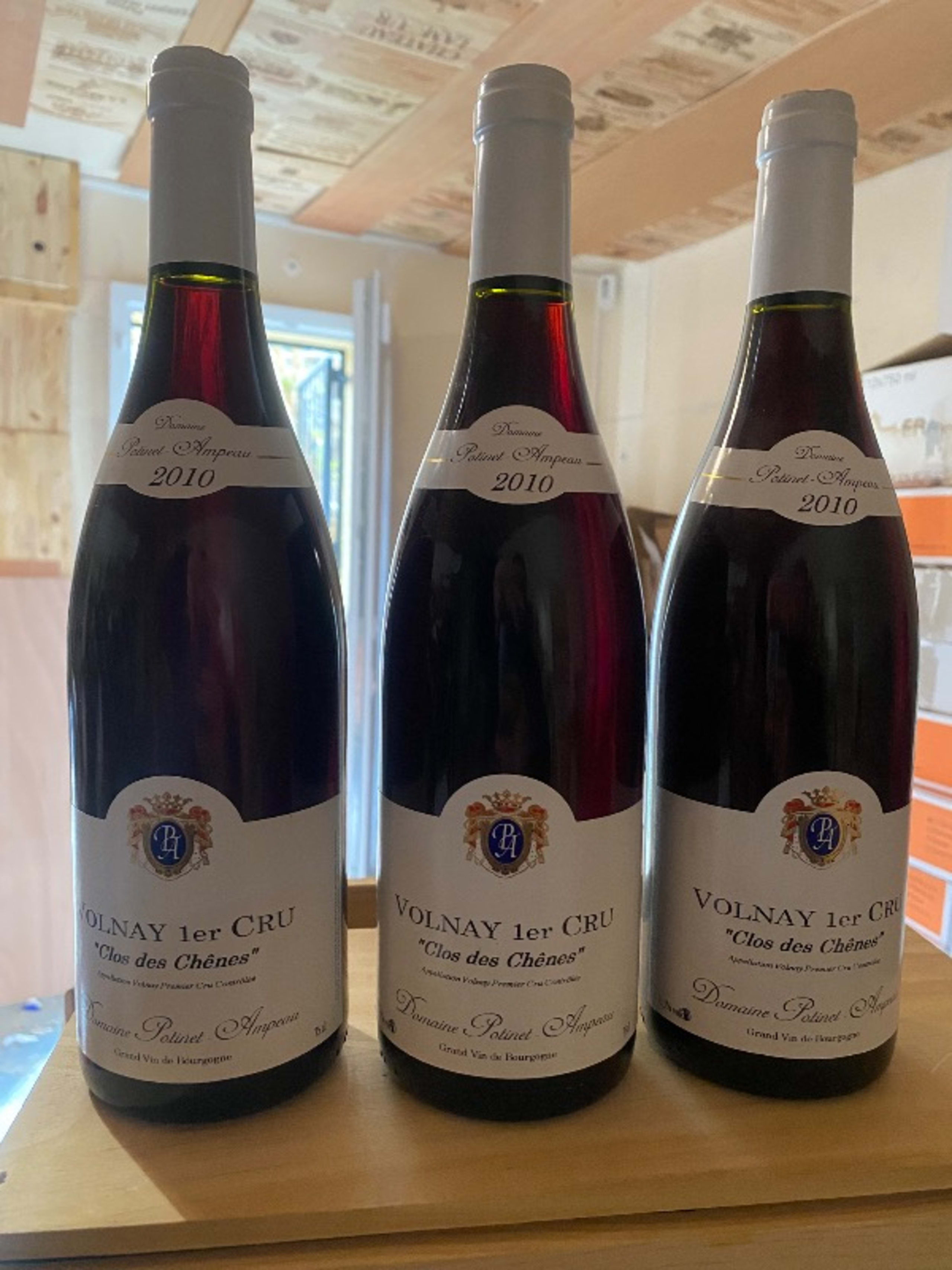 3 x Volnay, 1er cru - Clos des Chênes, domaine Potinet Ampeau, 2010