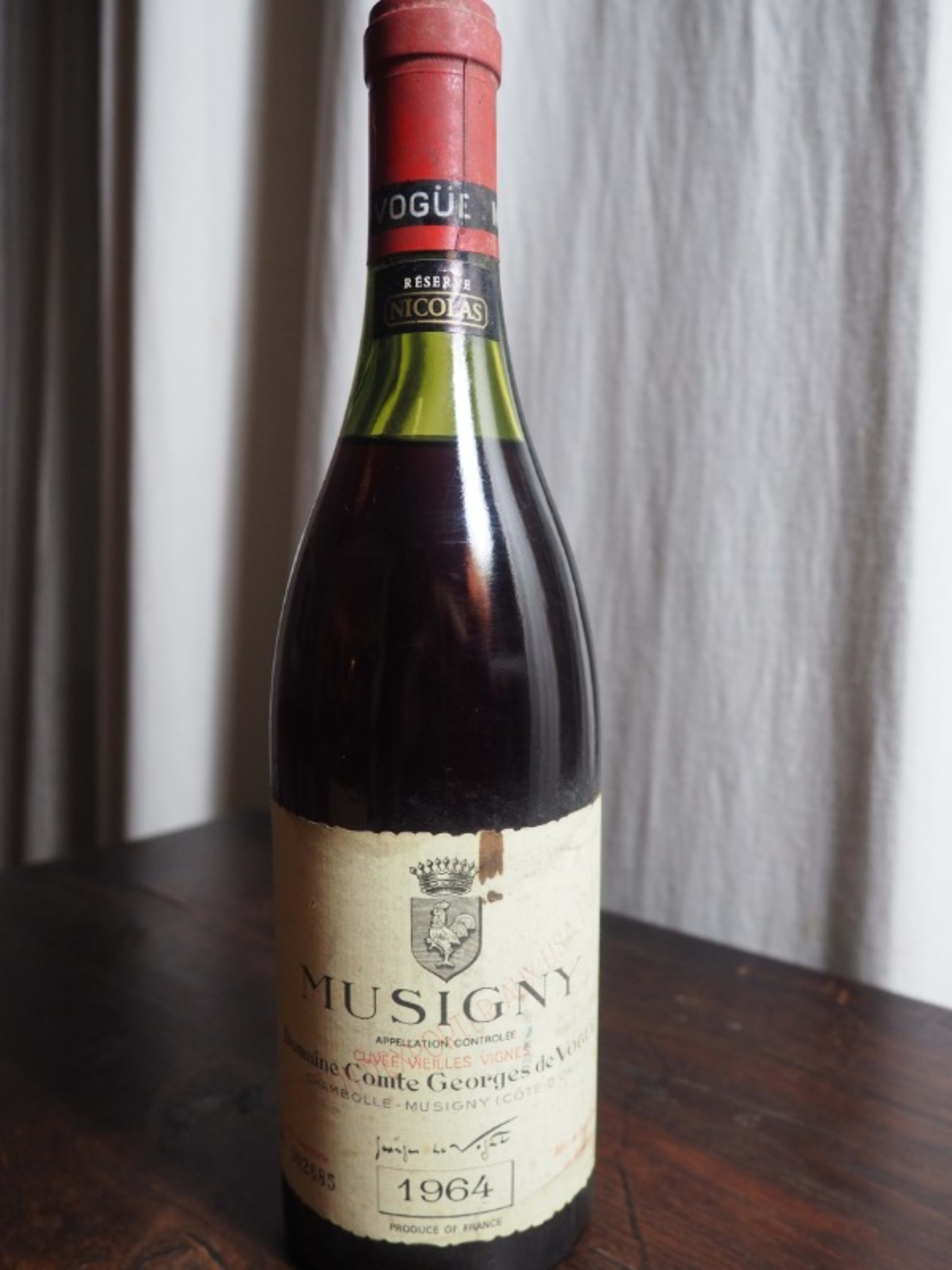Musigny, Domaine Comte Georges de Vogüé, 1962