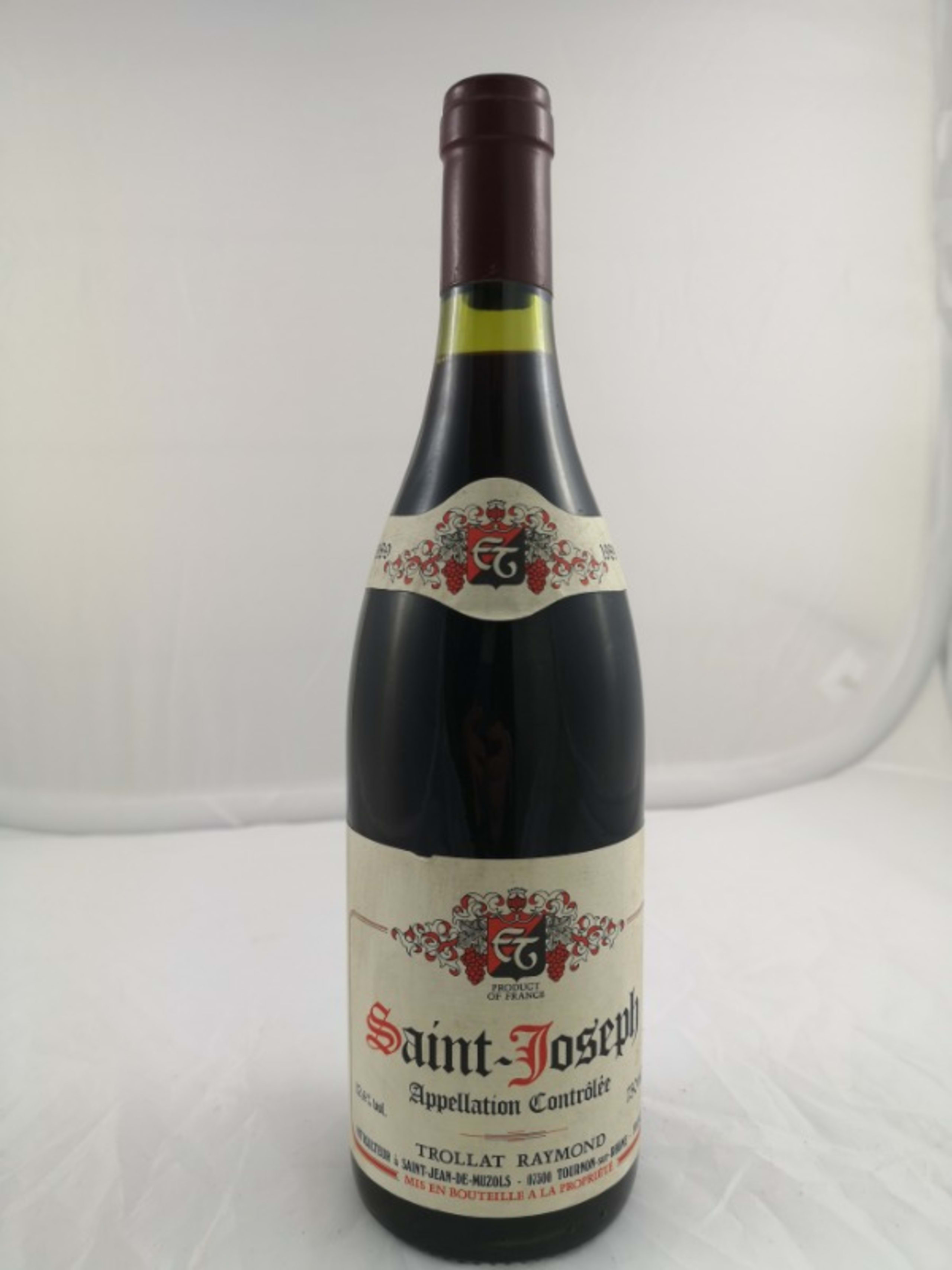 2 x Saint-Joseph, Domaine Raymond Trollat, 1989 - Droits acquittés