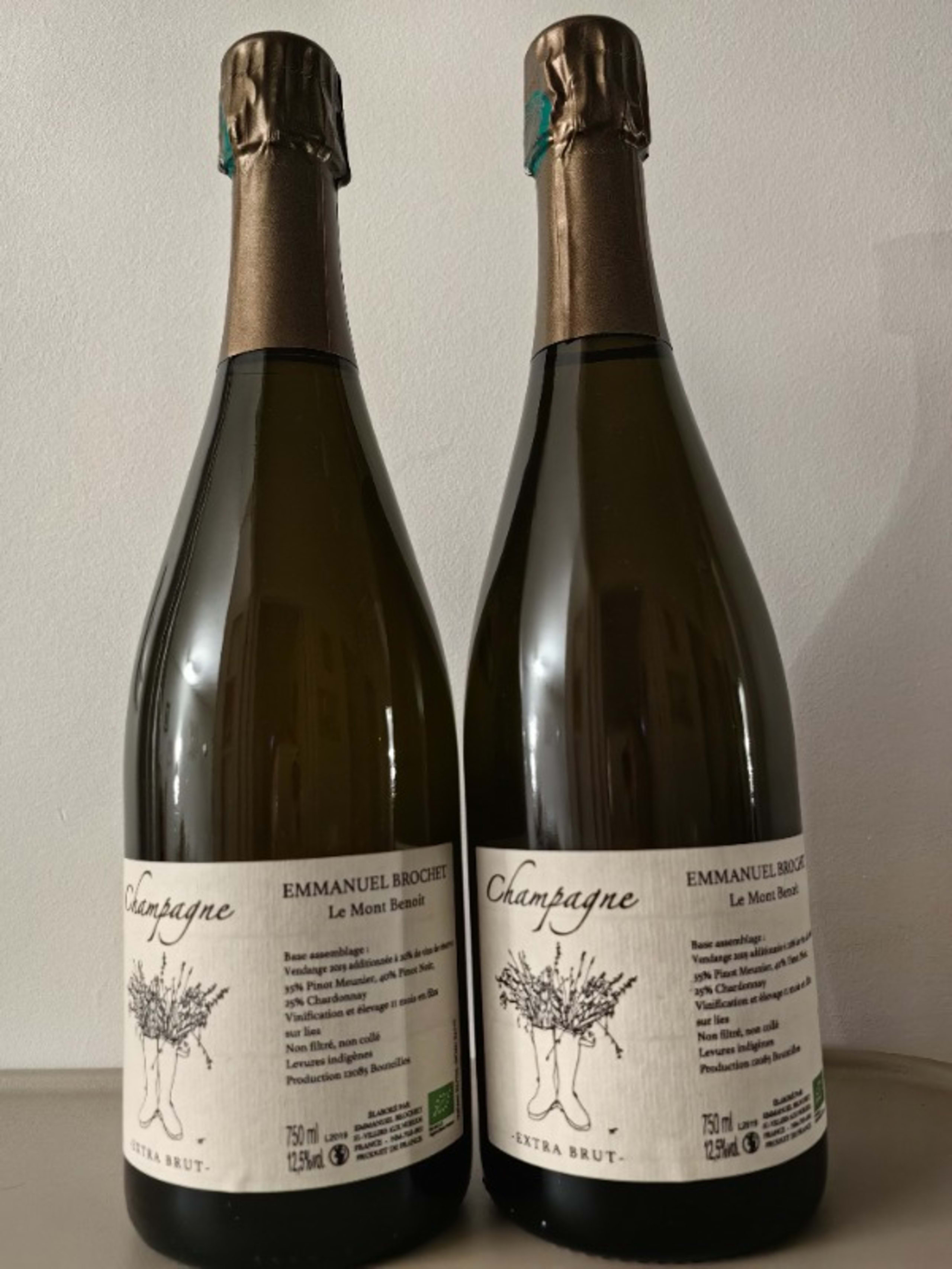 2 x Le Mont Benoit Extra Brut, Emmanuel Brochet, Champagne, 2018