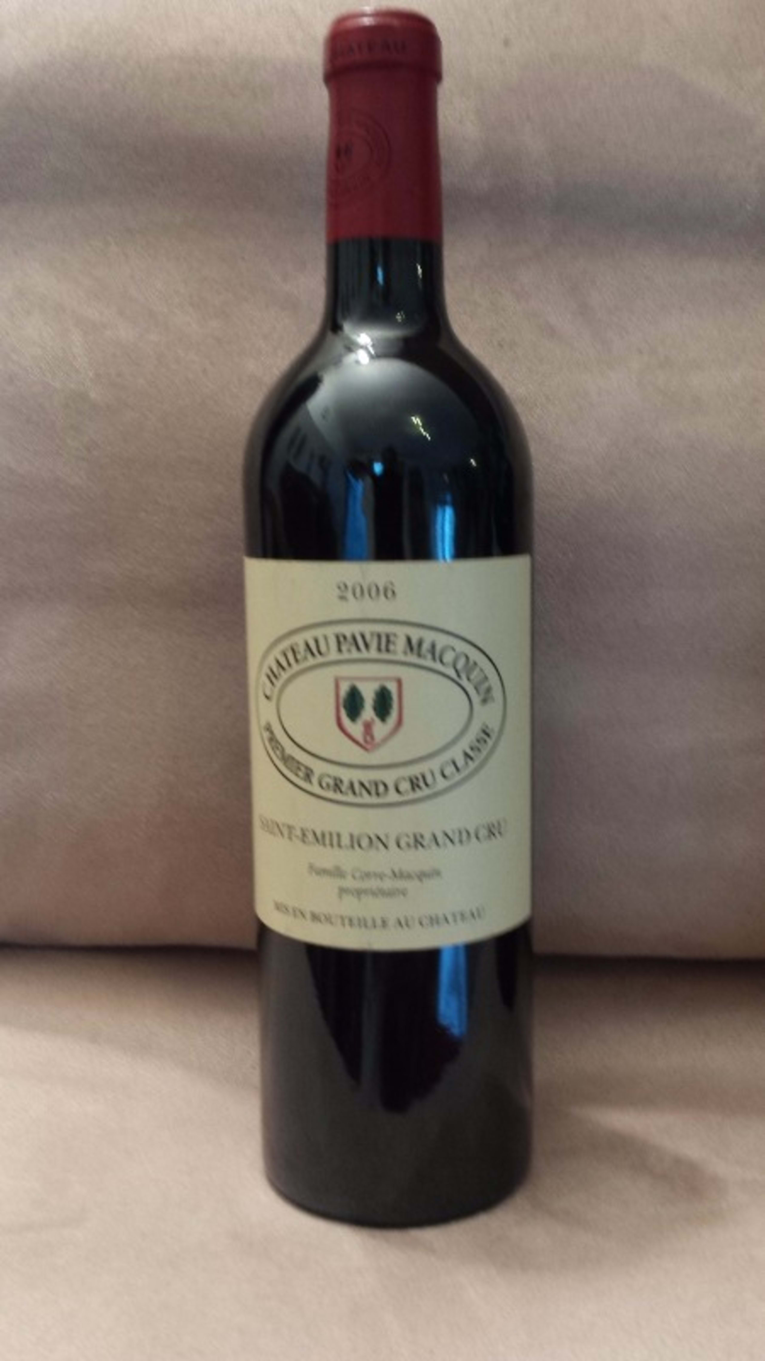 Saint-Émilion Grand Cru, Câteau Pavie Macquin, 2006