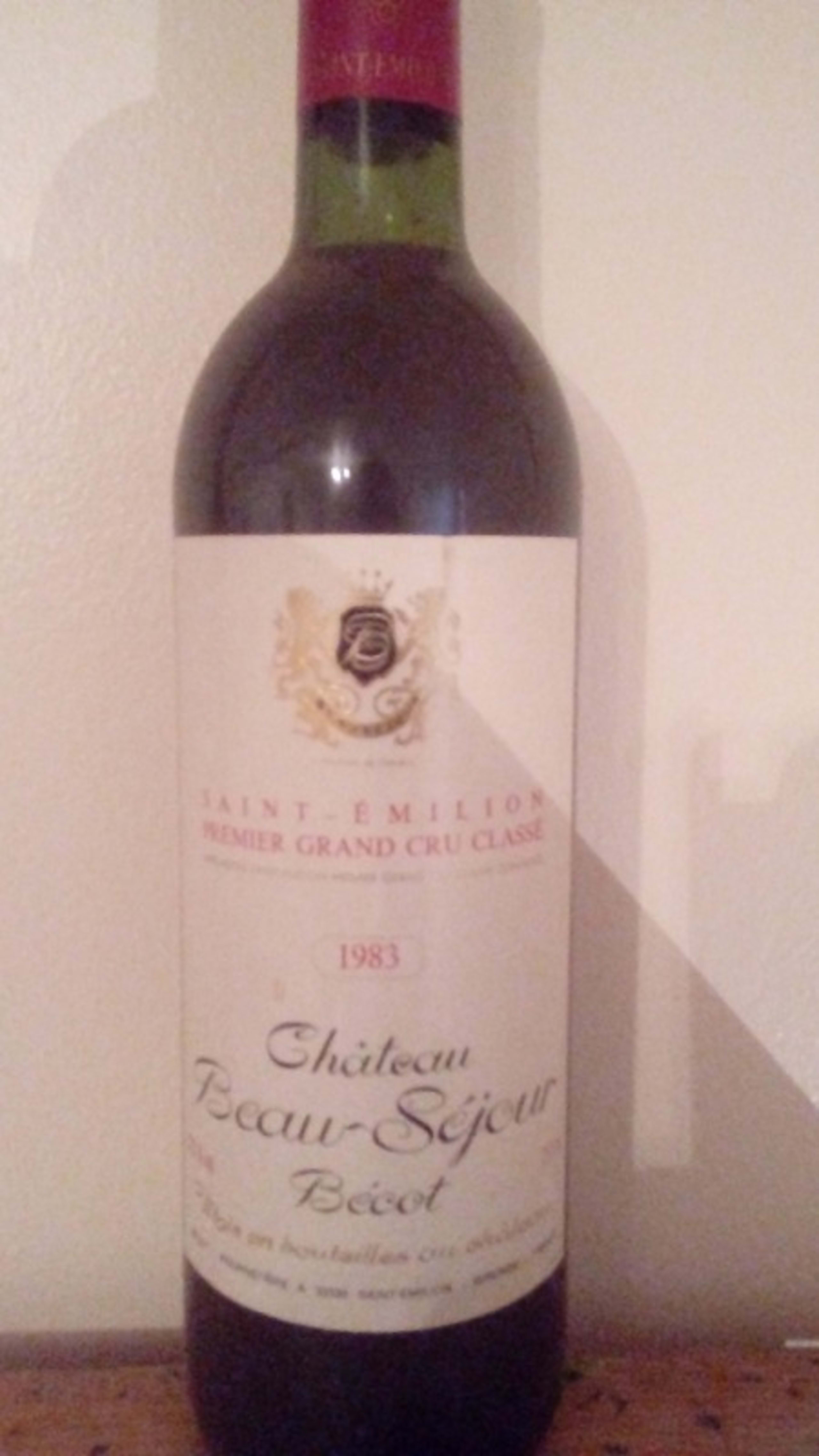 Château Beauséjour Bécot, Saint-Émilion Grand Cru, 1983