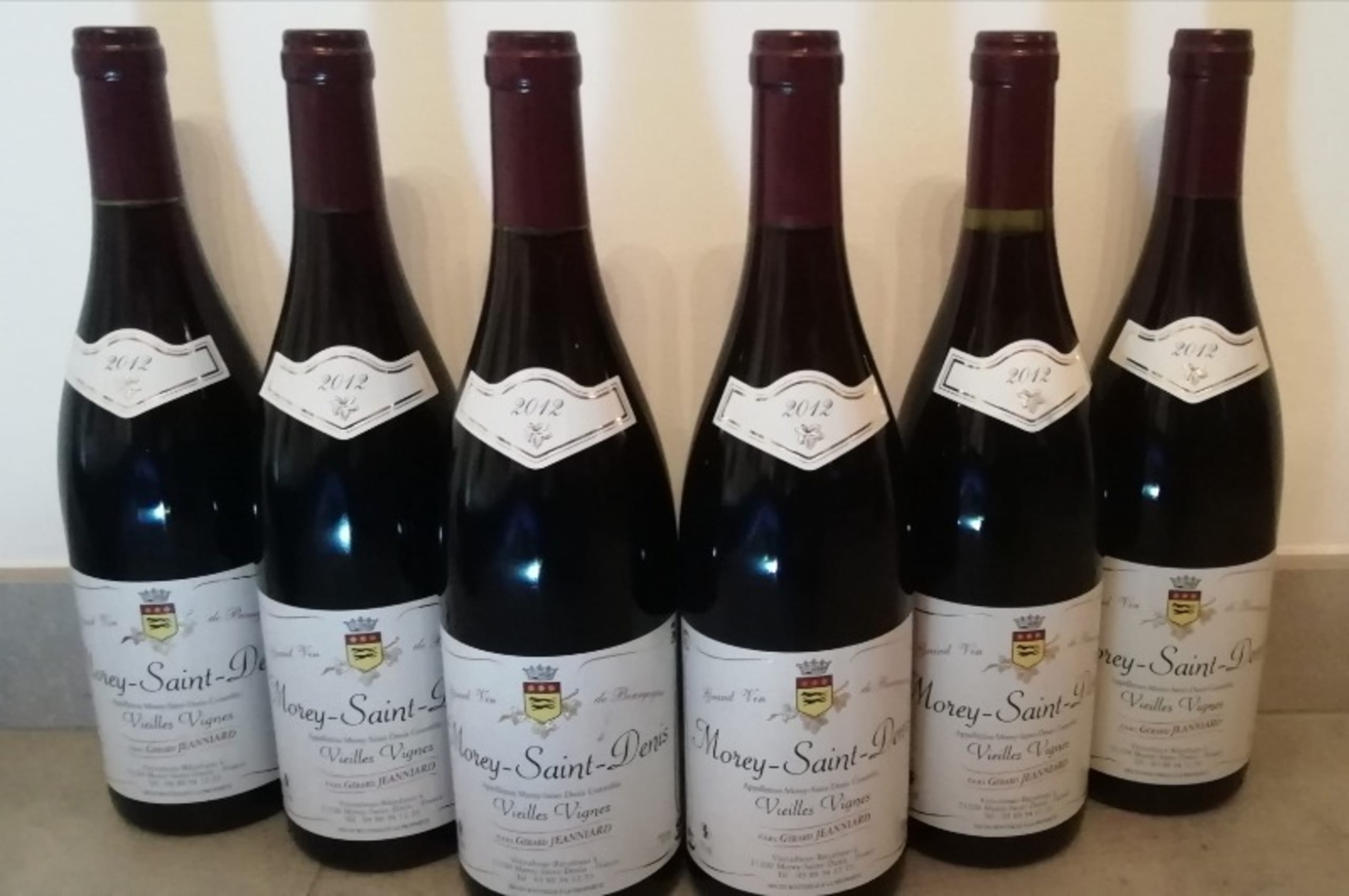 6 x Morey-Saint-Denis, Vieilles Vignes, Gérard Jeanniard, 2012
