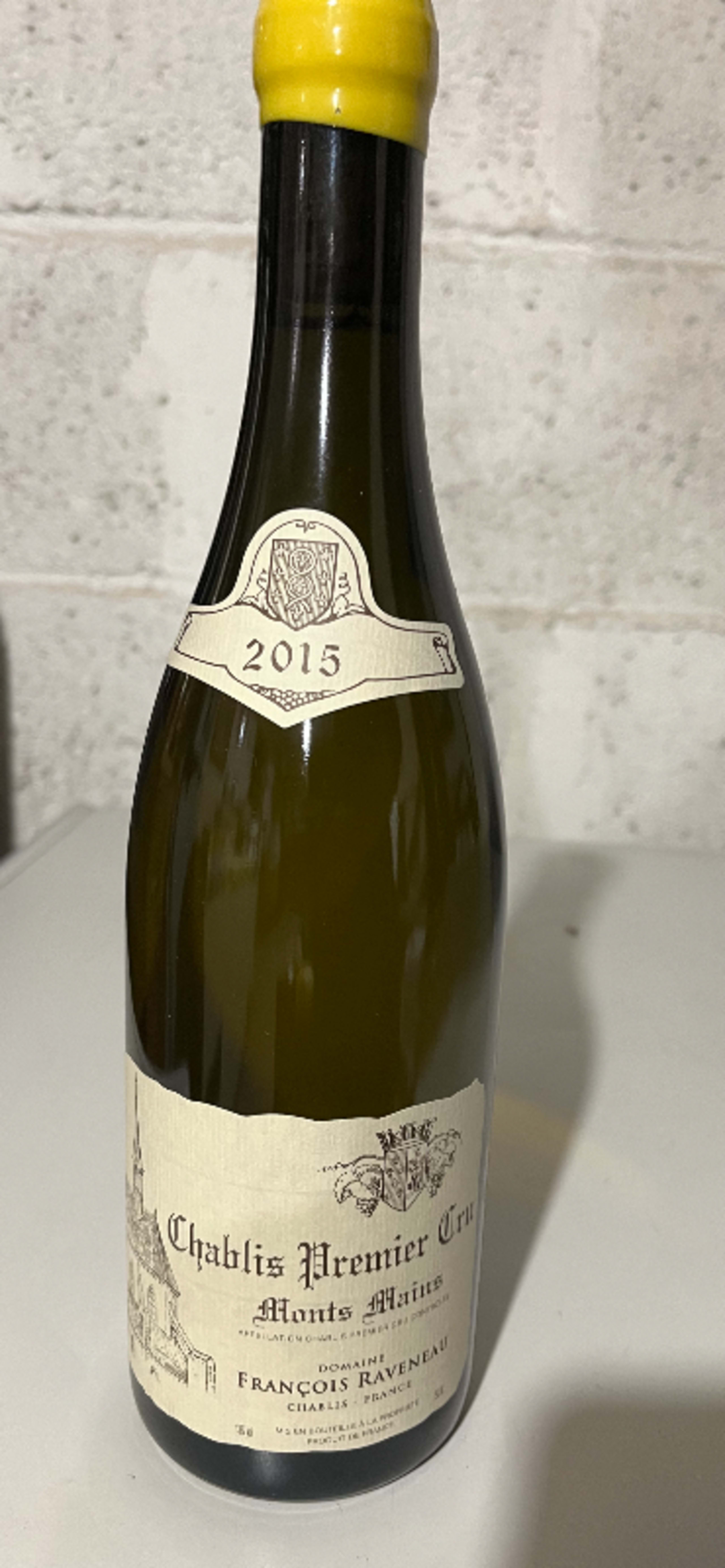 Chablis Premier Cru, Monts Mains, François Raveneau, 2015