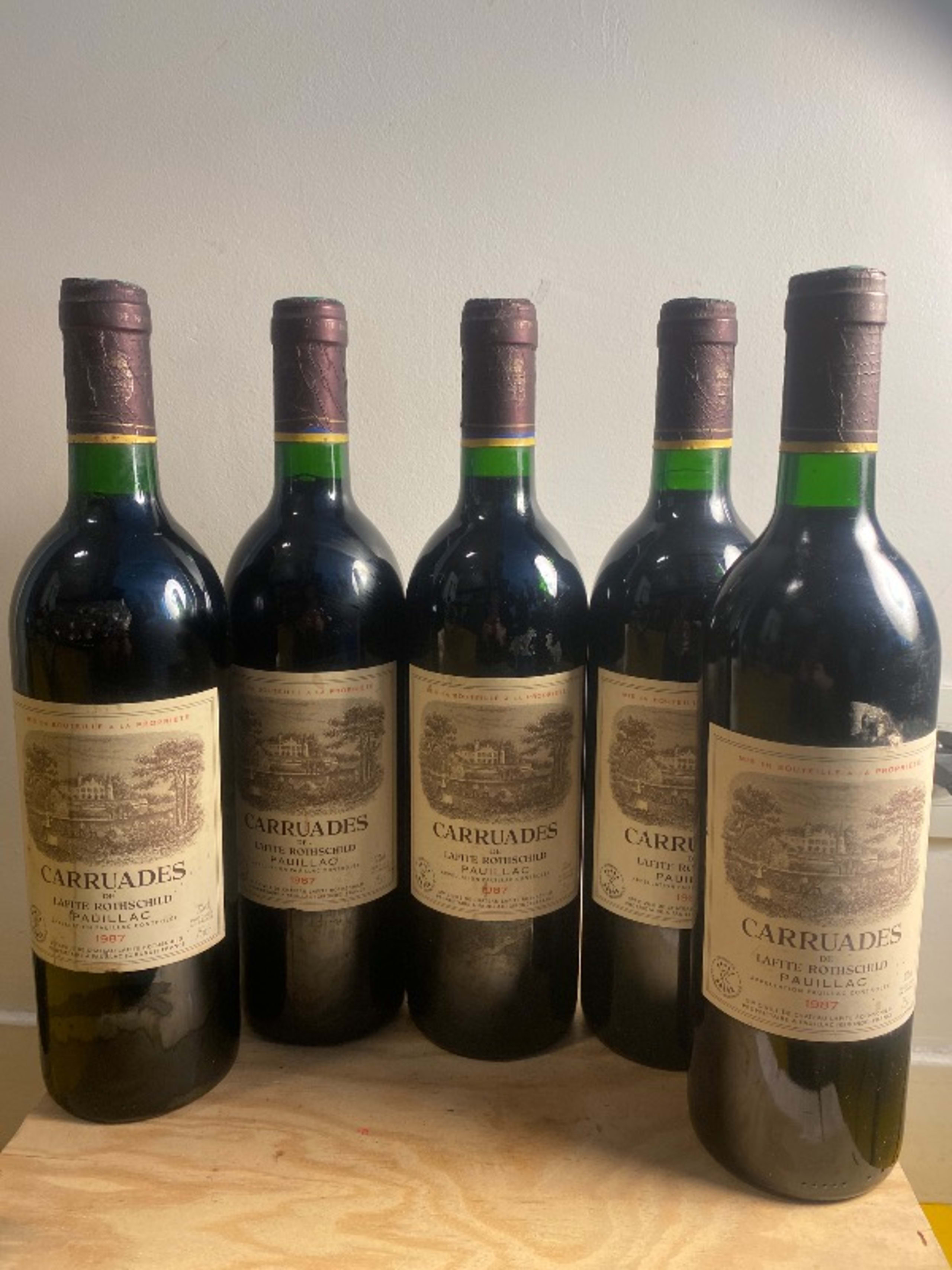 5 x Carruades, Château Lafite Rothschild, Pauillac, 1987