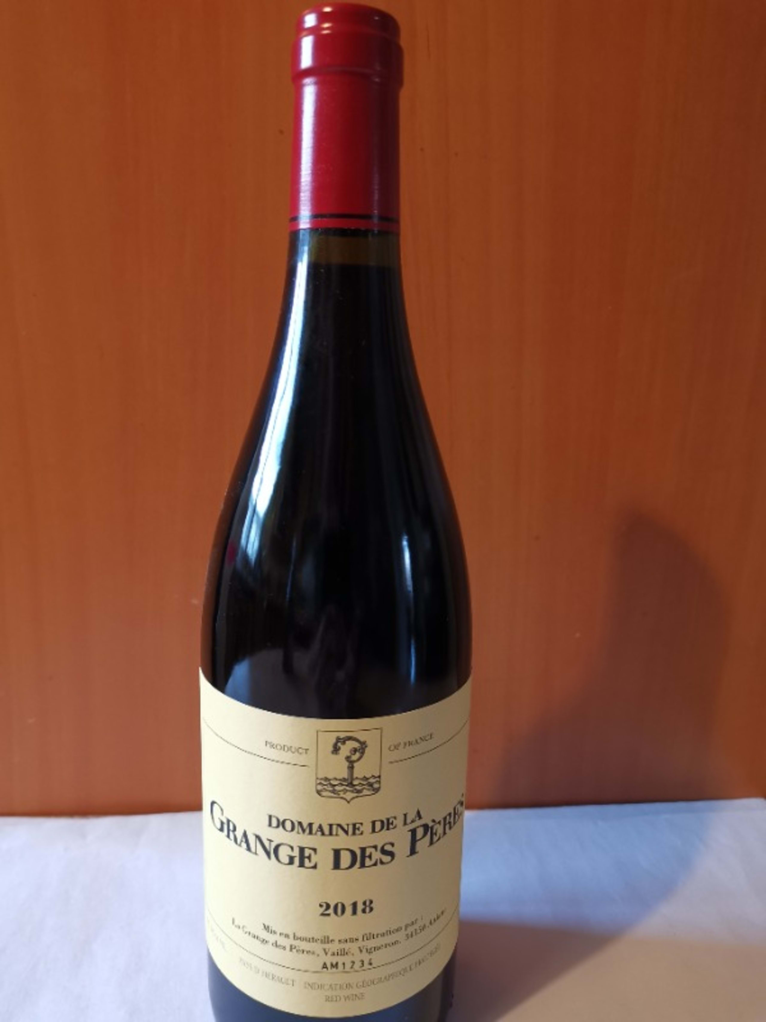 Grange des Pères, Vin de Pays de l'Hérault, 2018