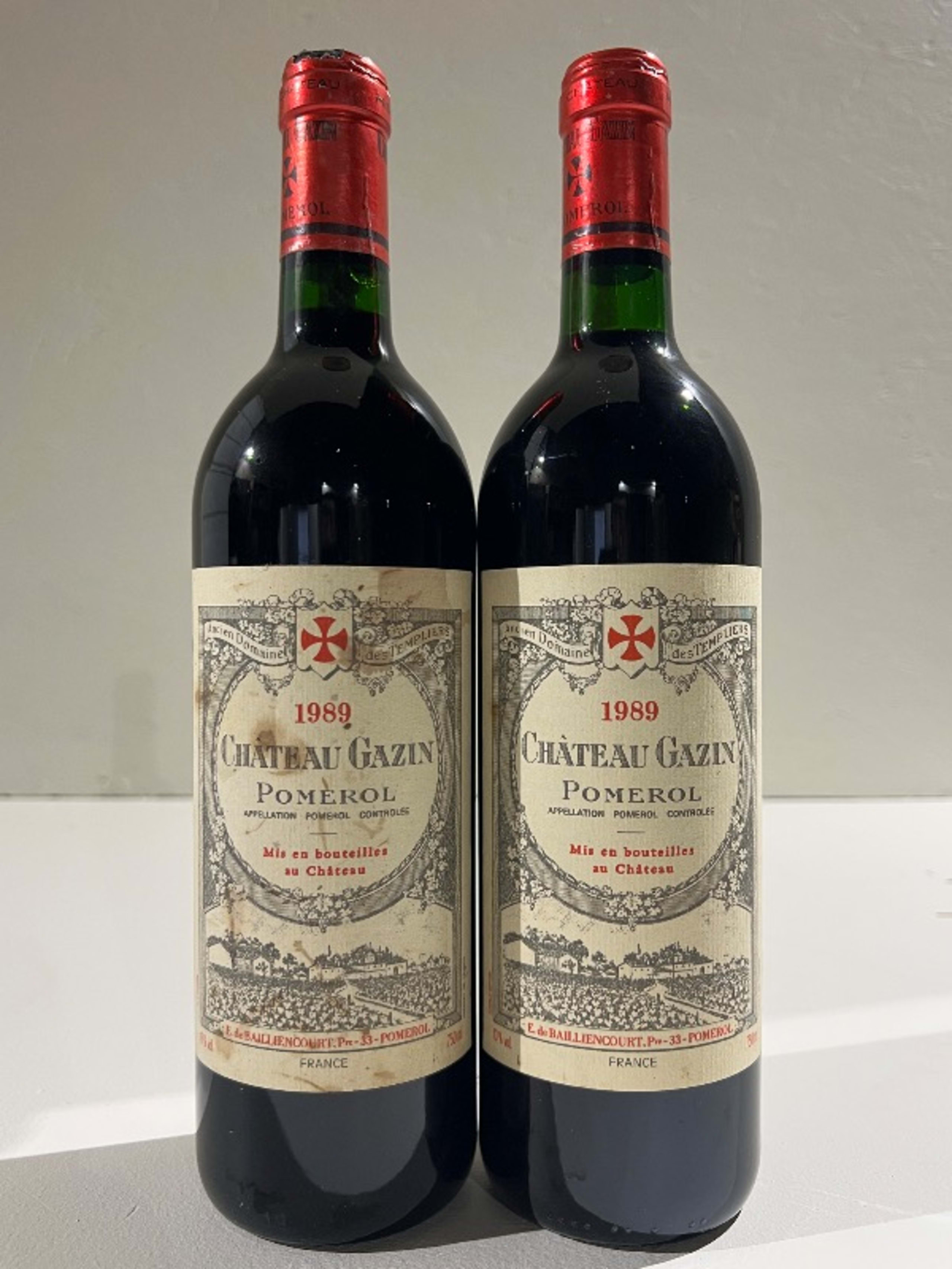 2 x Château Gazin, Pomerol, 1989