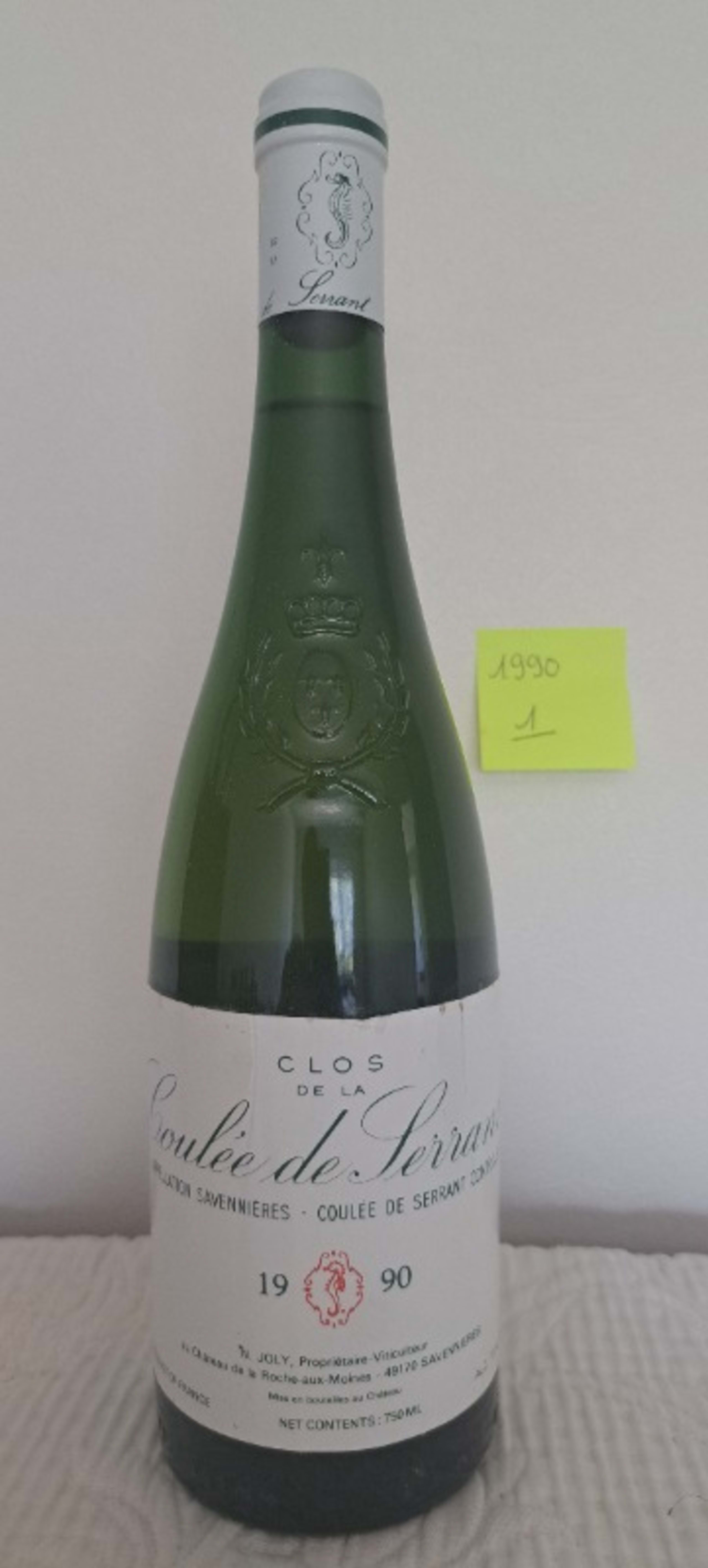 Clos de la Coulée de Serrant, Savennières, Nicolas Joly, 1990