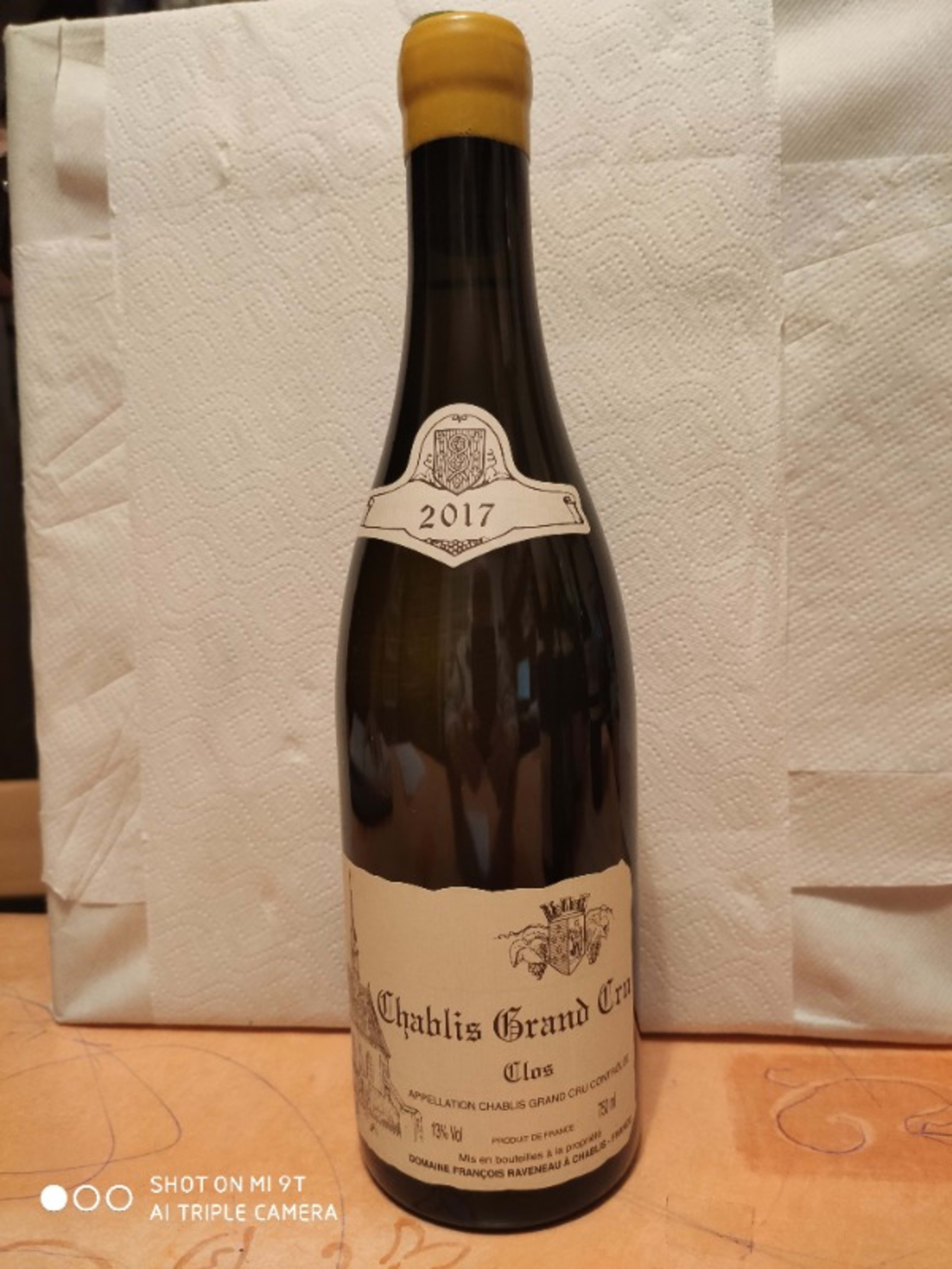 Chablis Grand Cru, Clos, Francois Raveneau, 2017