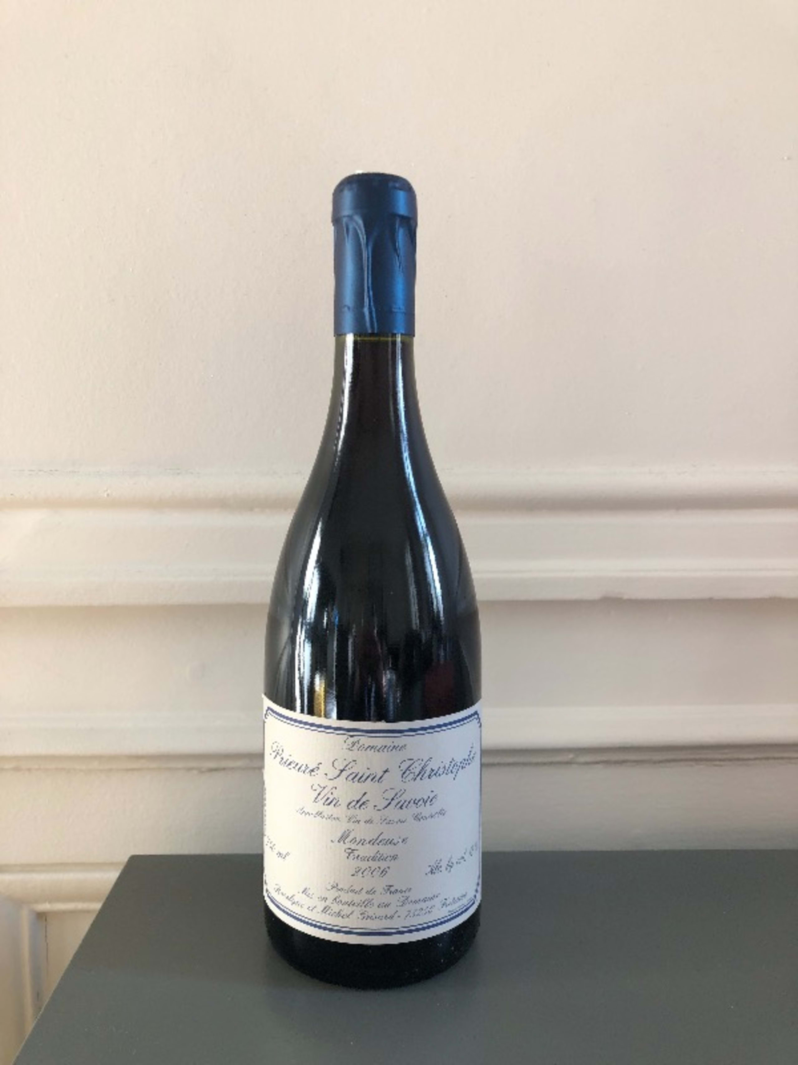 Mondeuse Tradition, Prieure Saint Christophe Michel GRISARD, Vin-de-Savoie, 2006