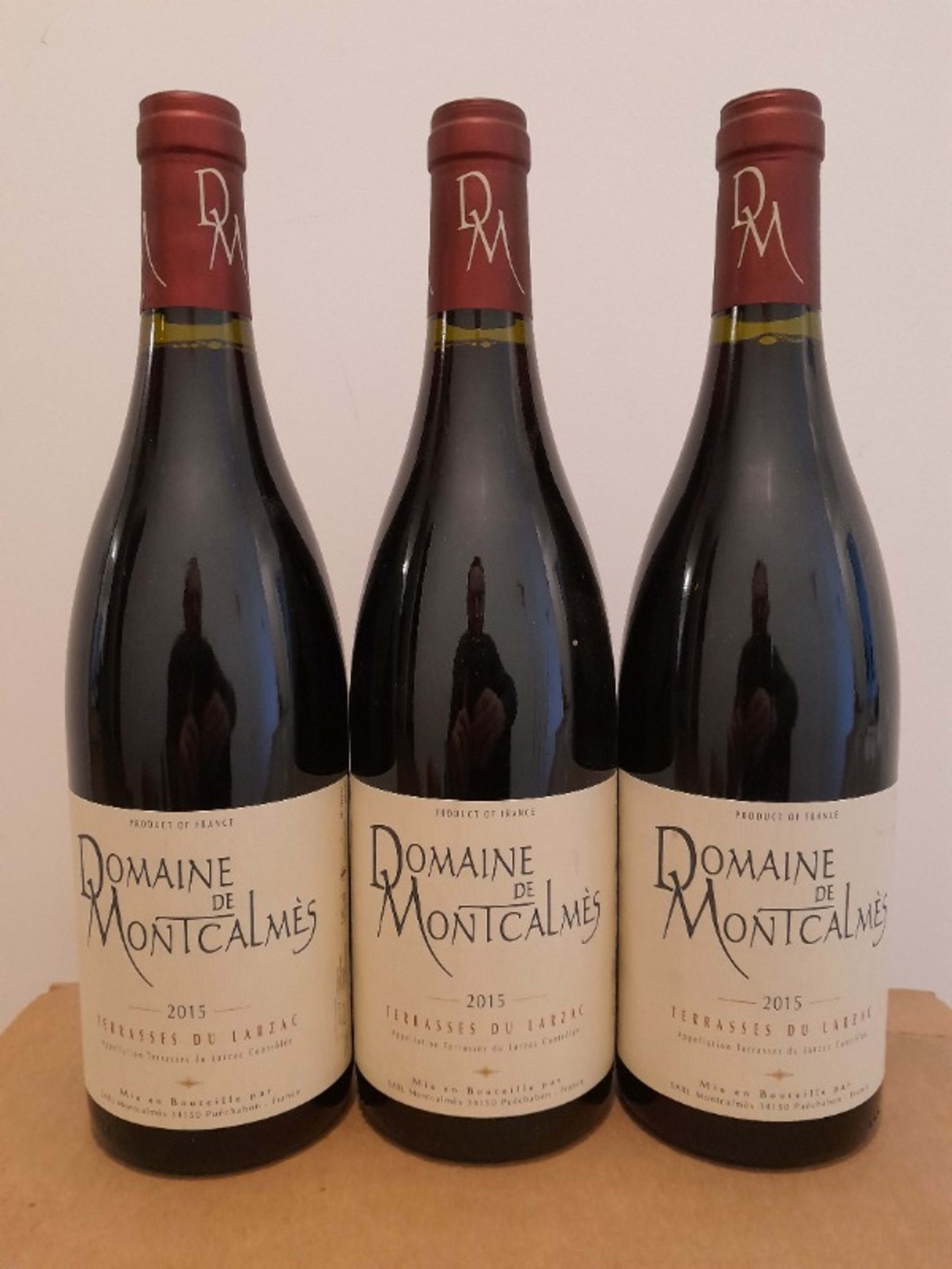 3 x Domaine de Montcalmès, Coteaux-du-Languedoc Terrasses-Du-Larzac, 2015