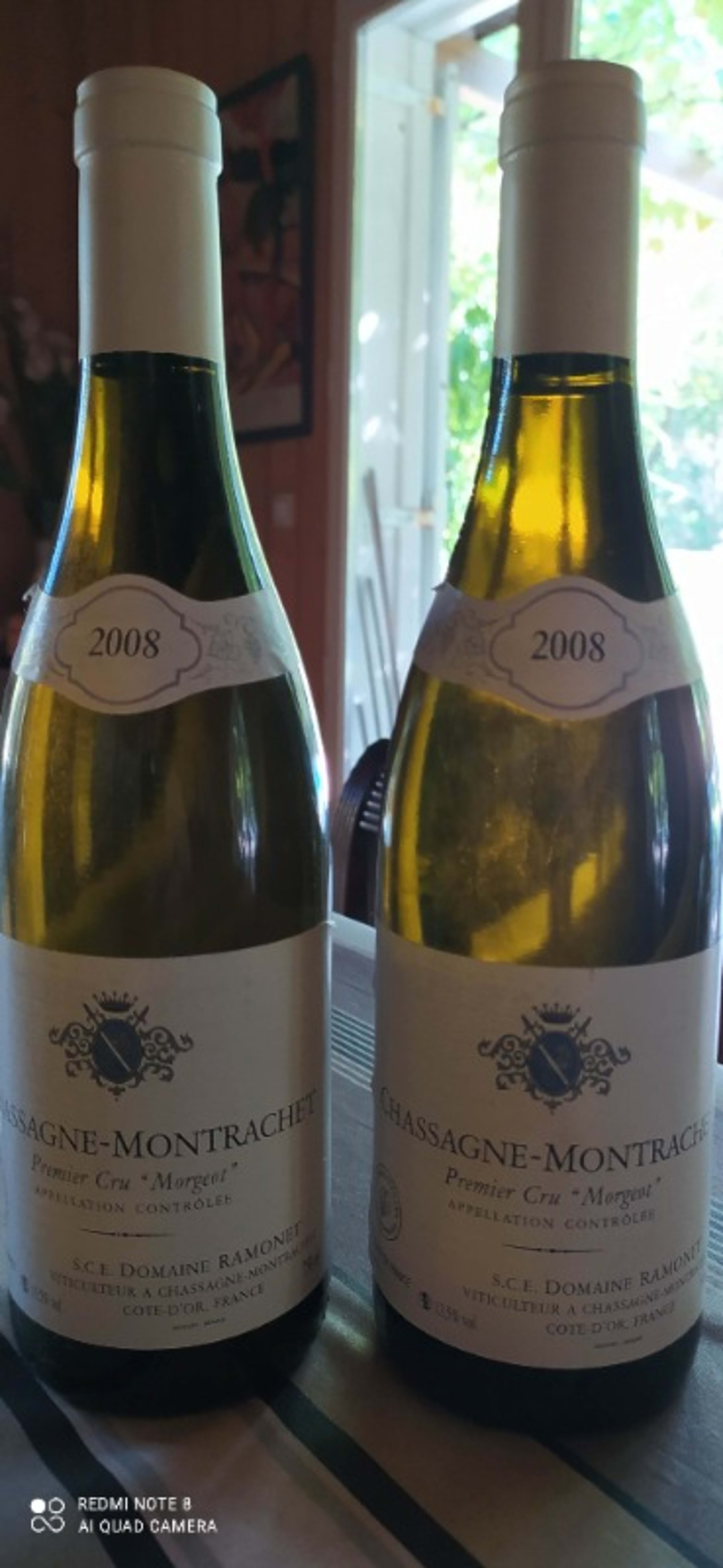 2 x Chassagne-Montrachet, 1er cru Morgeot (Bc/Wh), Domaine Ramonet, 2008