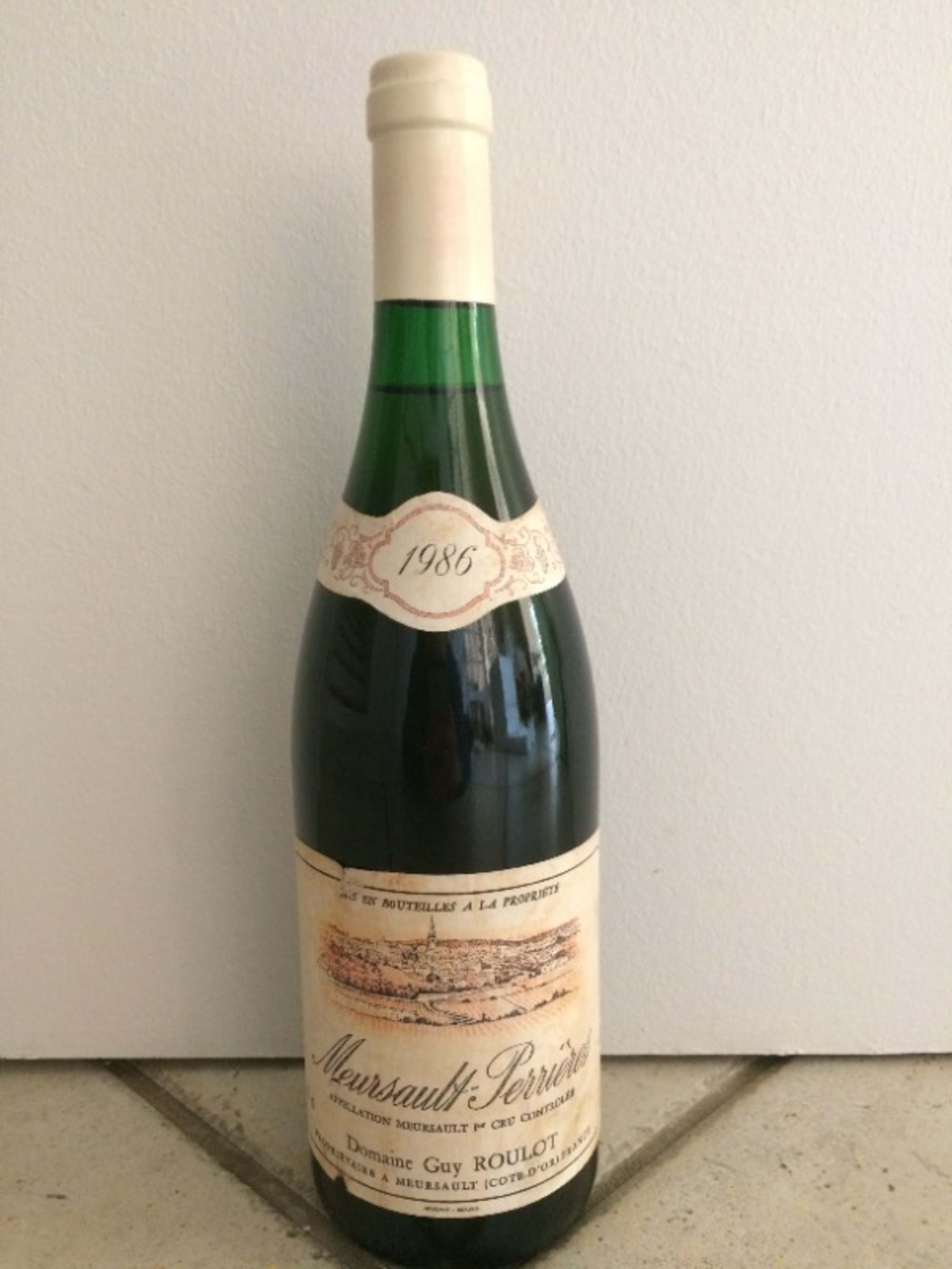 Meursault, 1er cru Perrières, Domaine Roulot, 1986