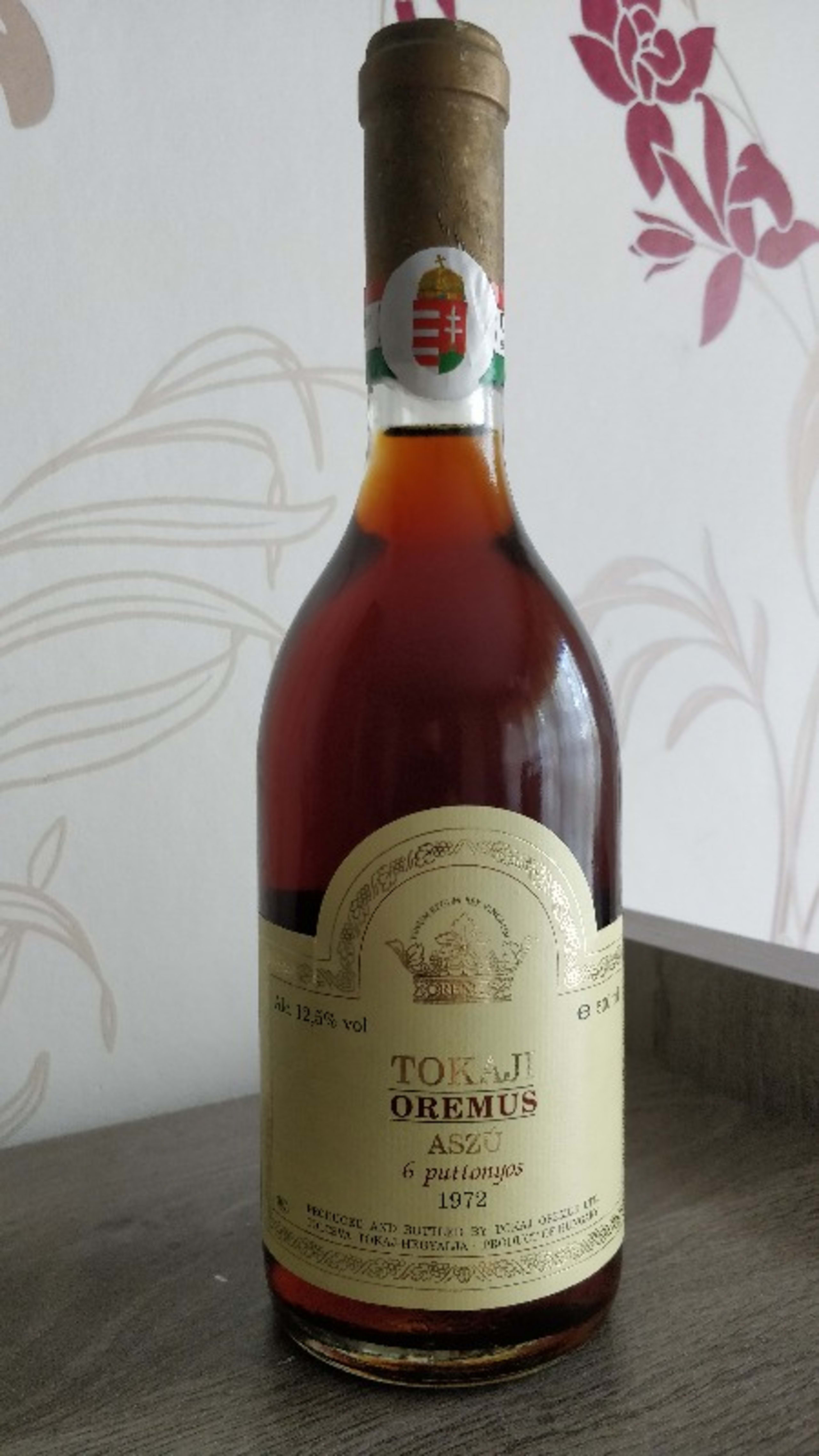 6 puttonyos, Tokaji oremus aszu, 1972 (37,5cl)