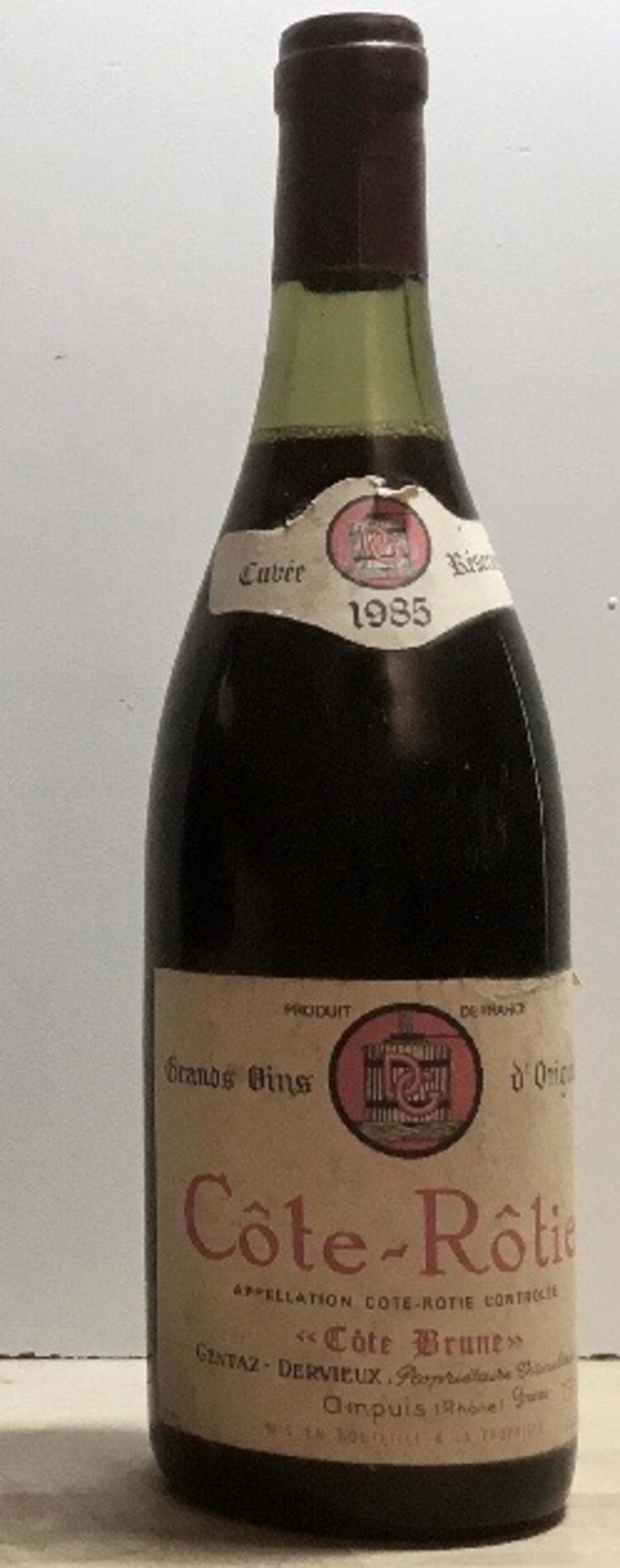 Côte-Rôtie, Côte Brune, Marius Gentaz-Dervieux, 1985