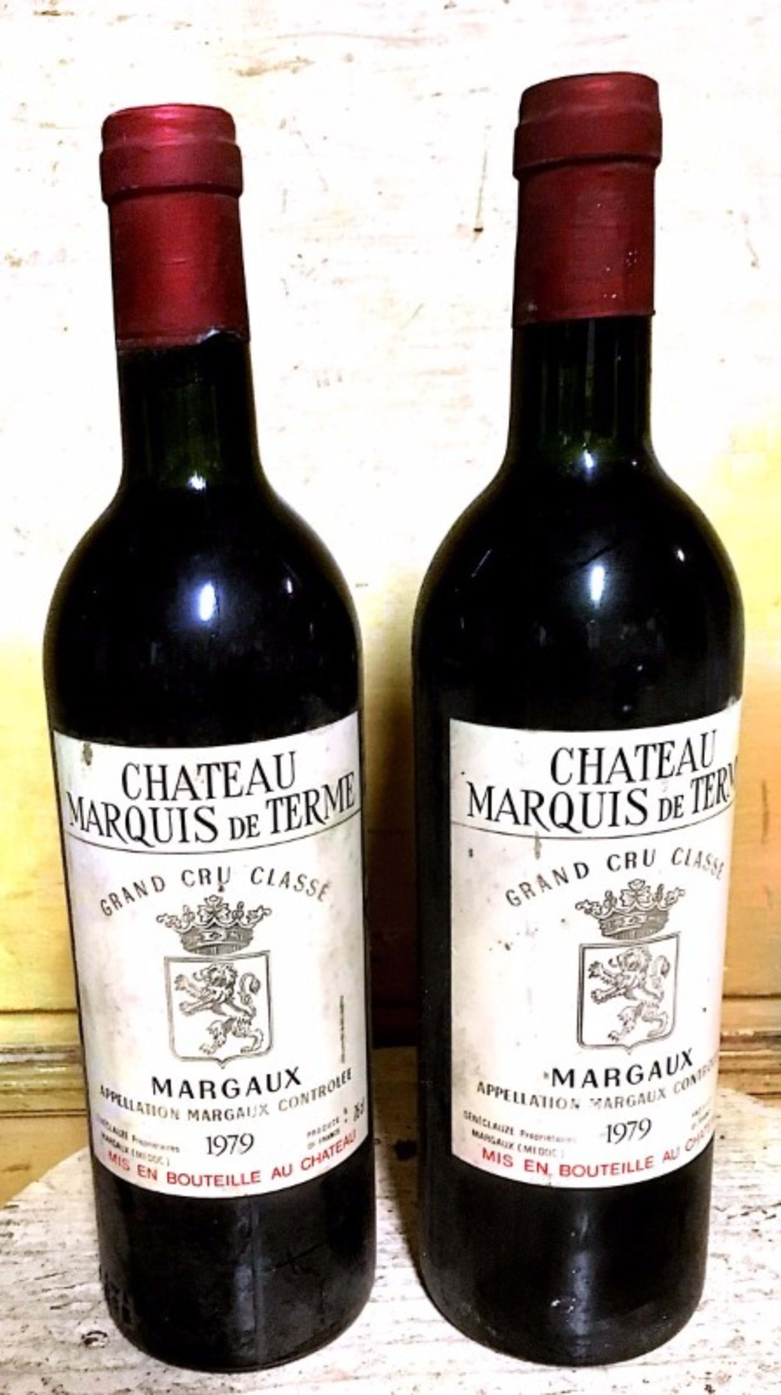 2 x Château Marquis de Terme, Margaux, 1979