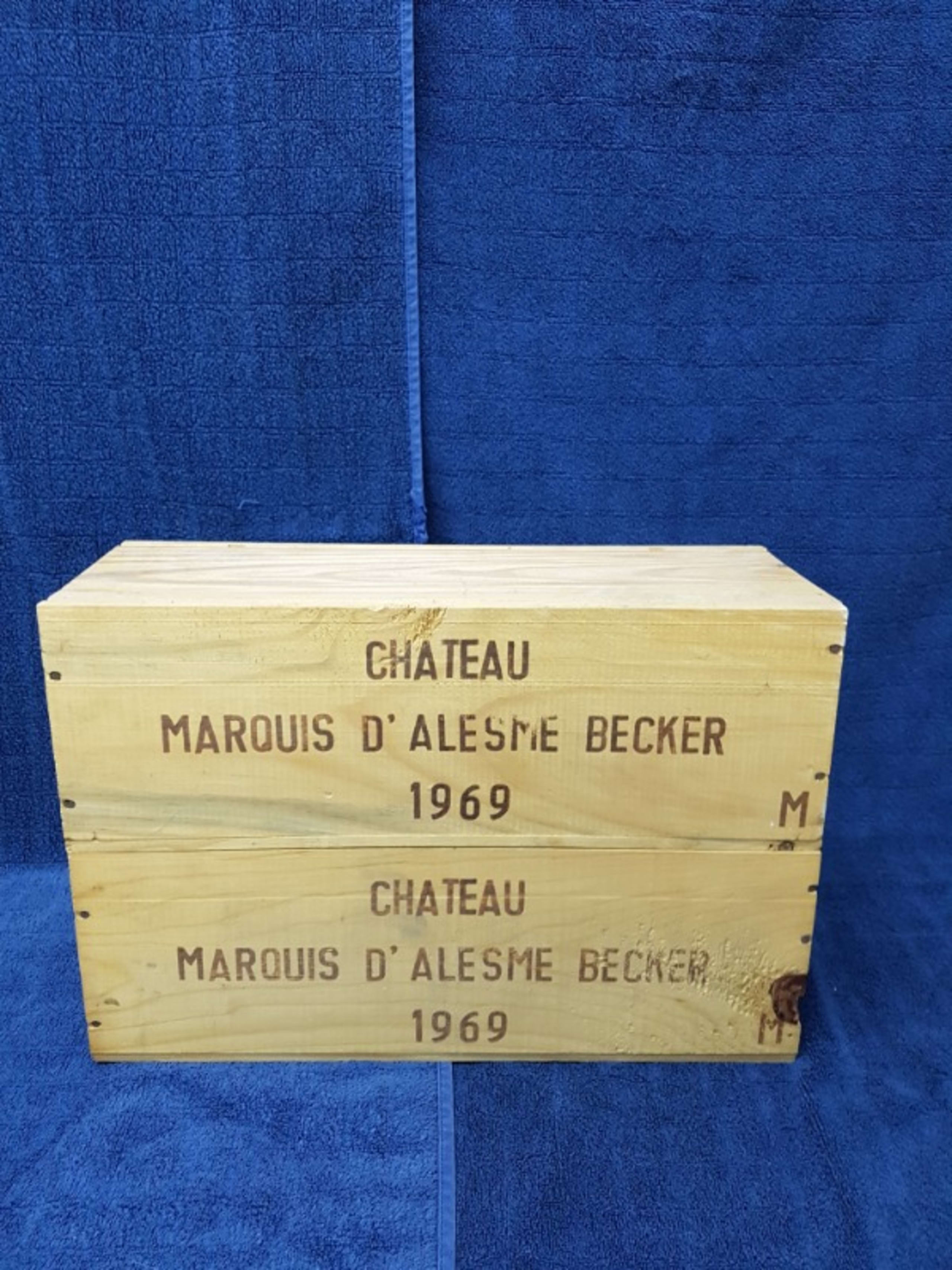 2 x Grand Cru Classé Ritz-Zuger, Château Marquis D'Alesme, Margaux, 1969 (Magnum)