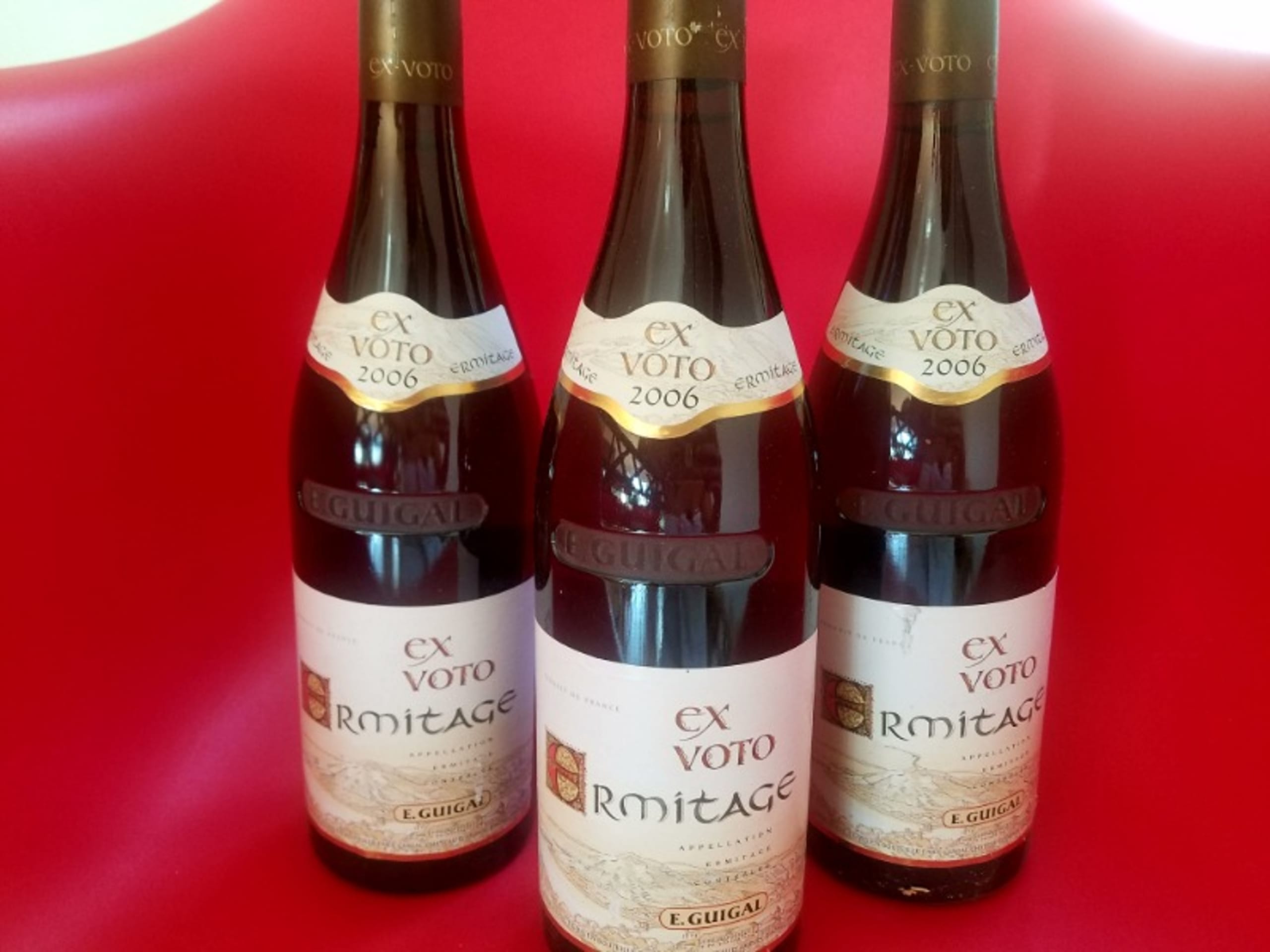 3 x Hermitage, EX VOTO (White/Blanc), E.GUIGAL, 2006