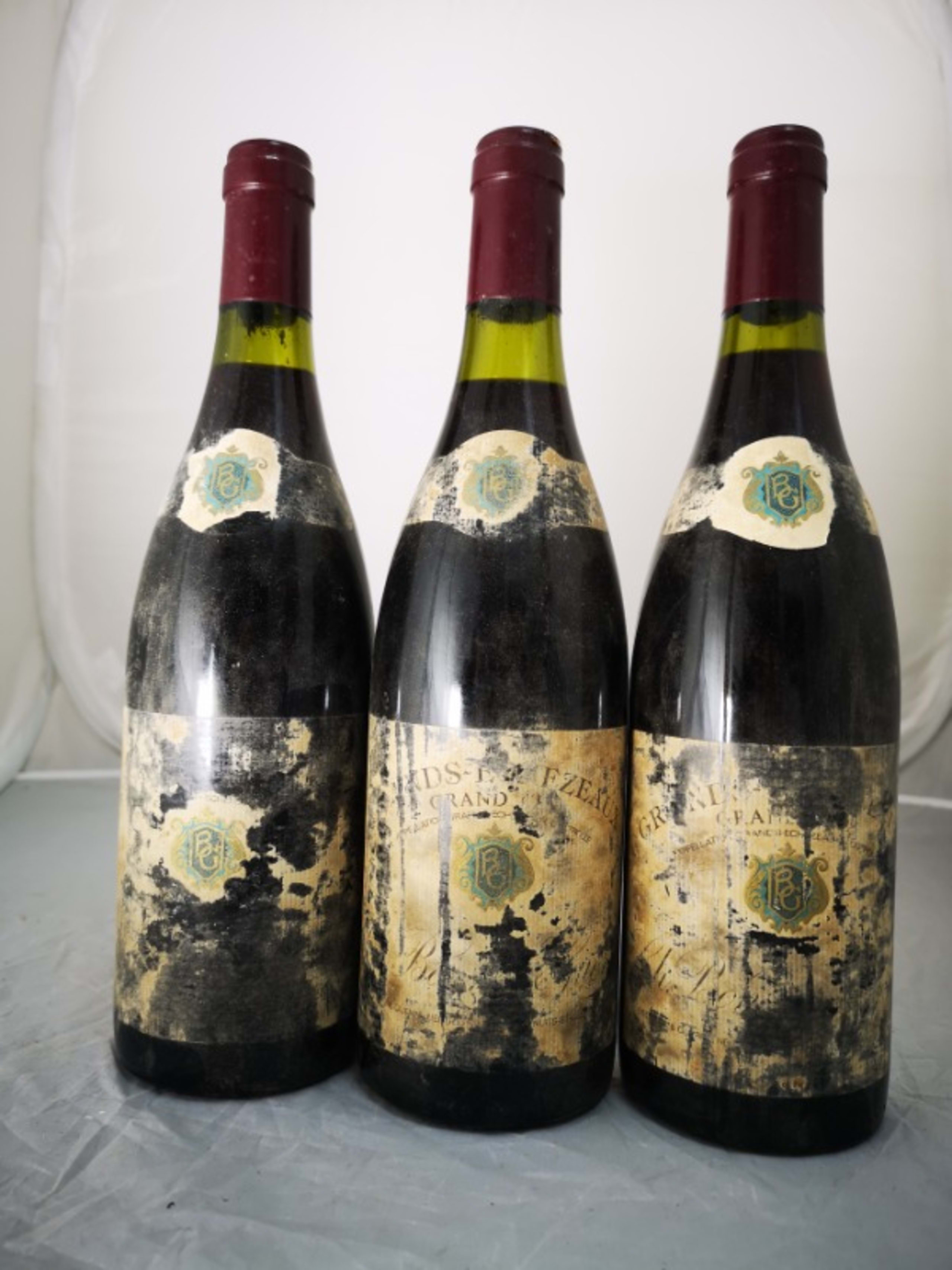 3 x Grands-Echézeaux, Grand Cru, Château Bonnes & Guerre, 1990