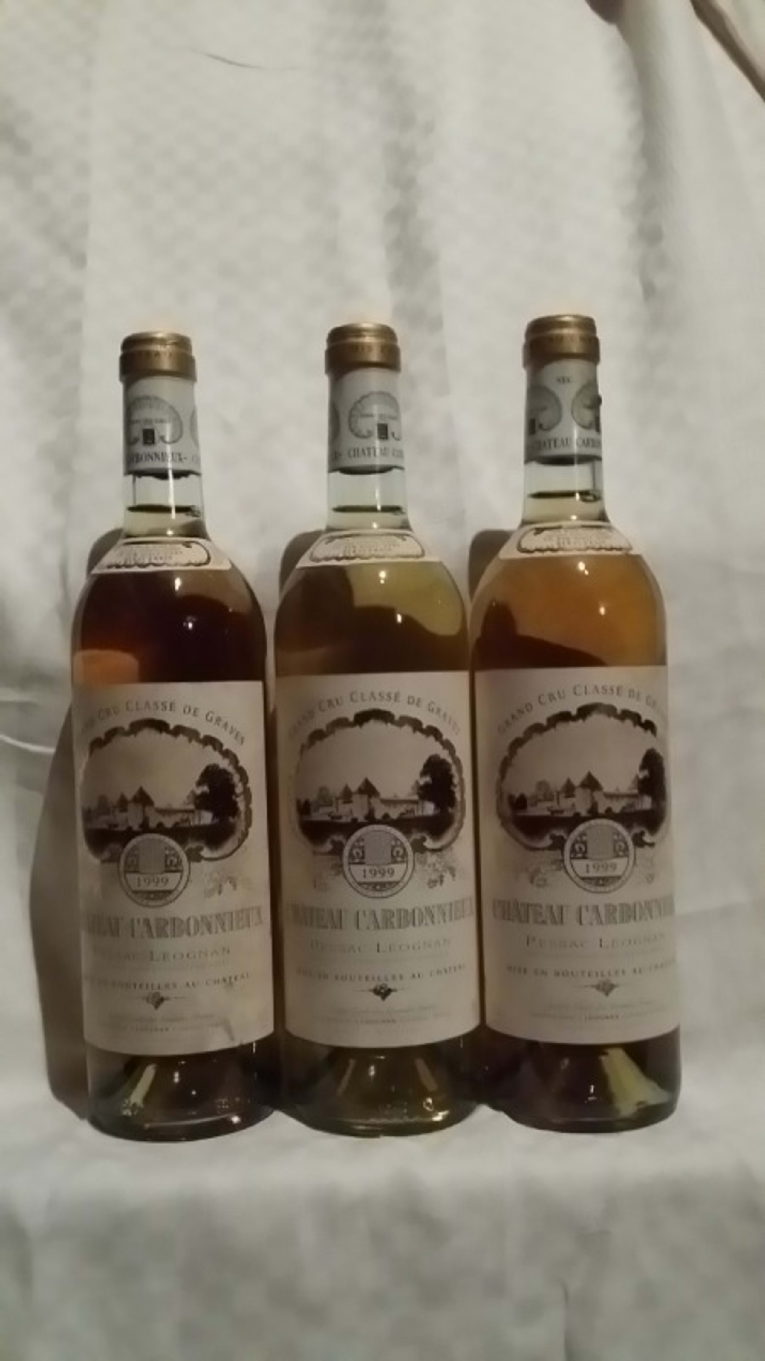 3 x Château Carbonnieux, Pessac-Léognan, 1999