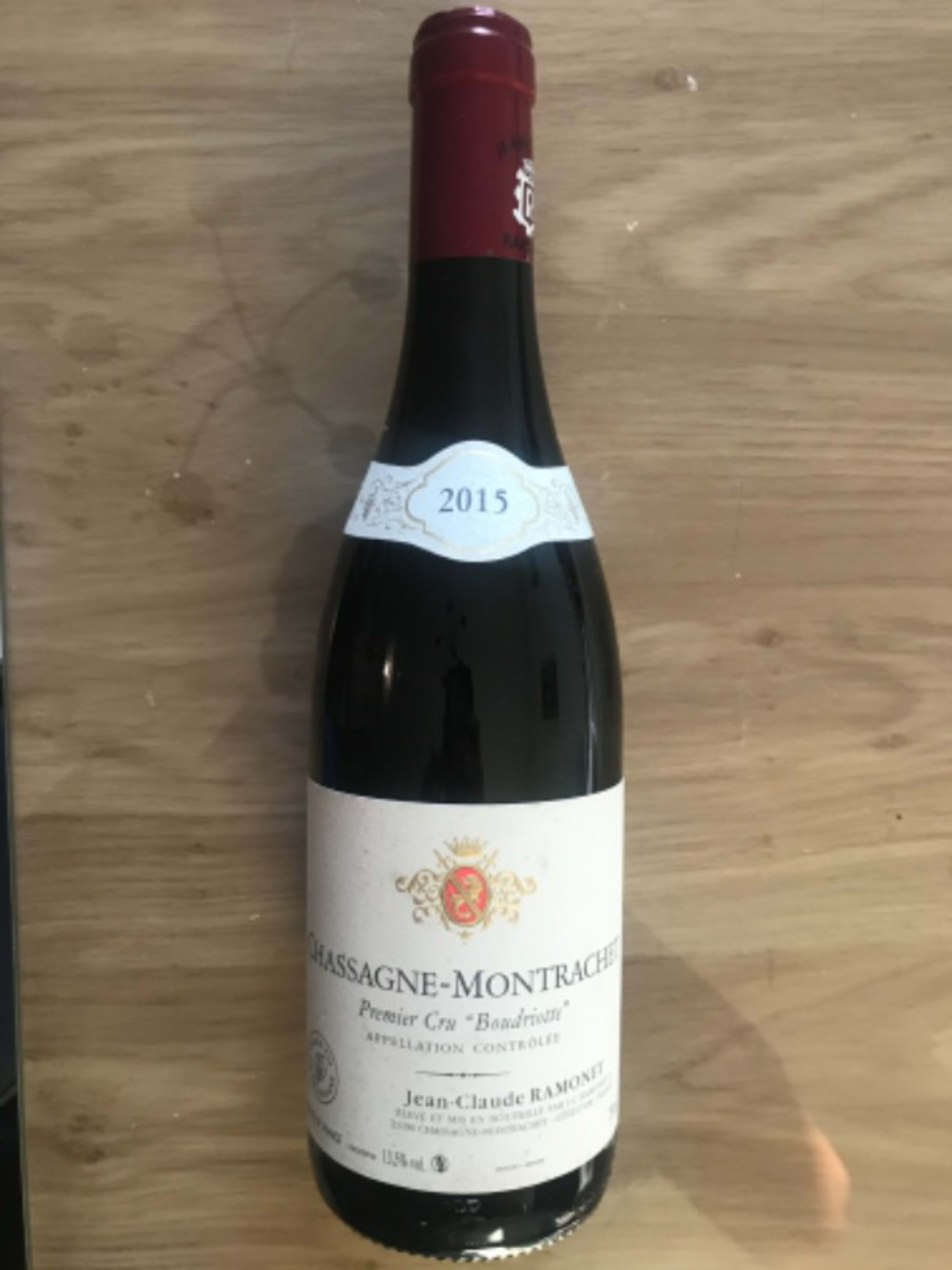 Chassagne-Montrachet, 1er cru Boudriotte, Domaine Ramonet, 2015
