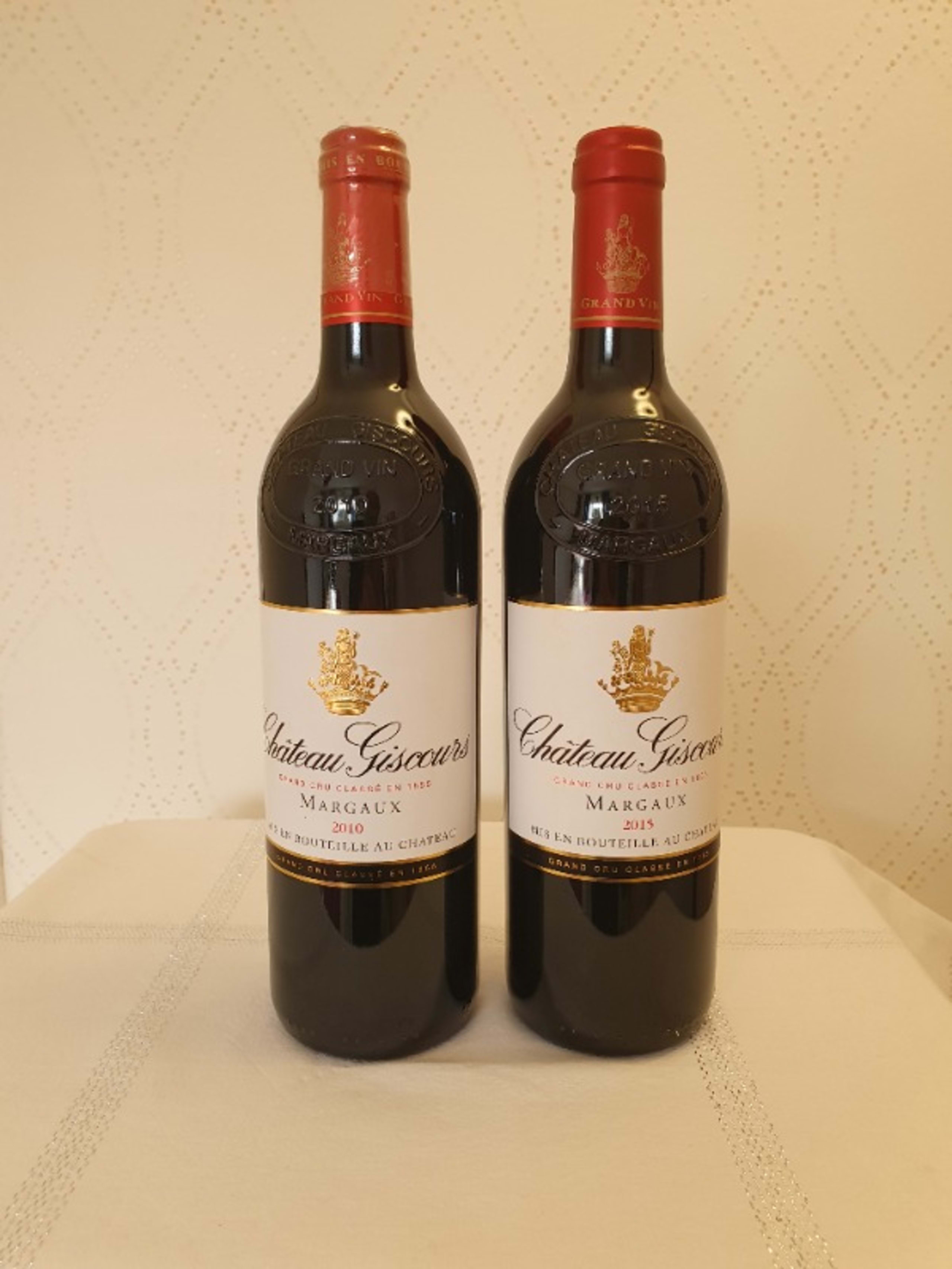 2 x château  Giscours, Margaux, 2010 / 2015