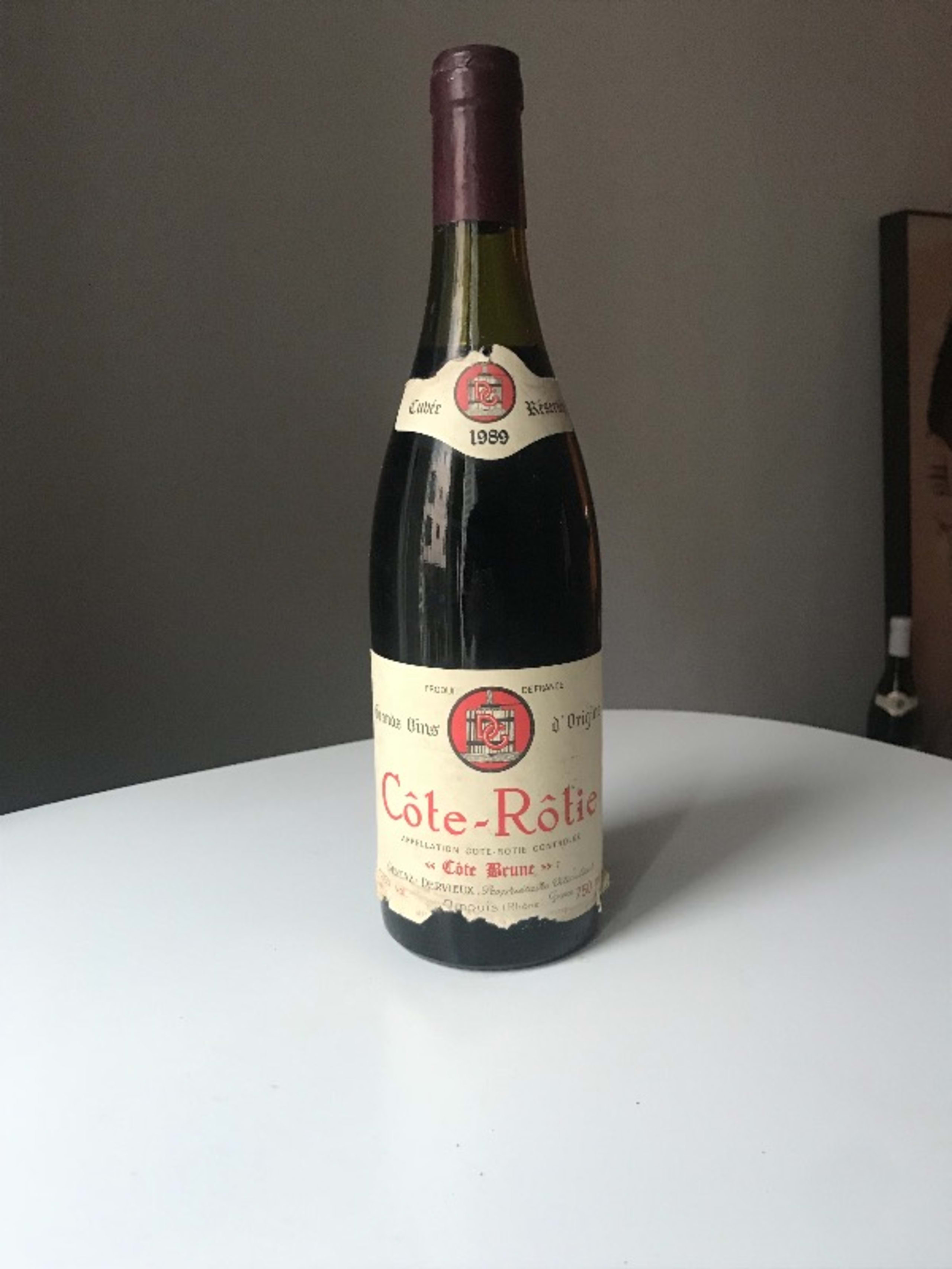 Côte-Rôtie, Cote Brune, Gentaz Dervieux, 1989