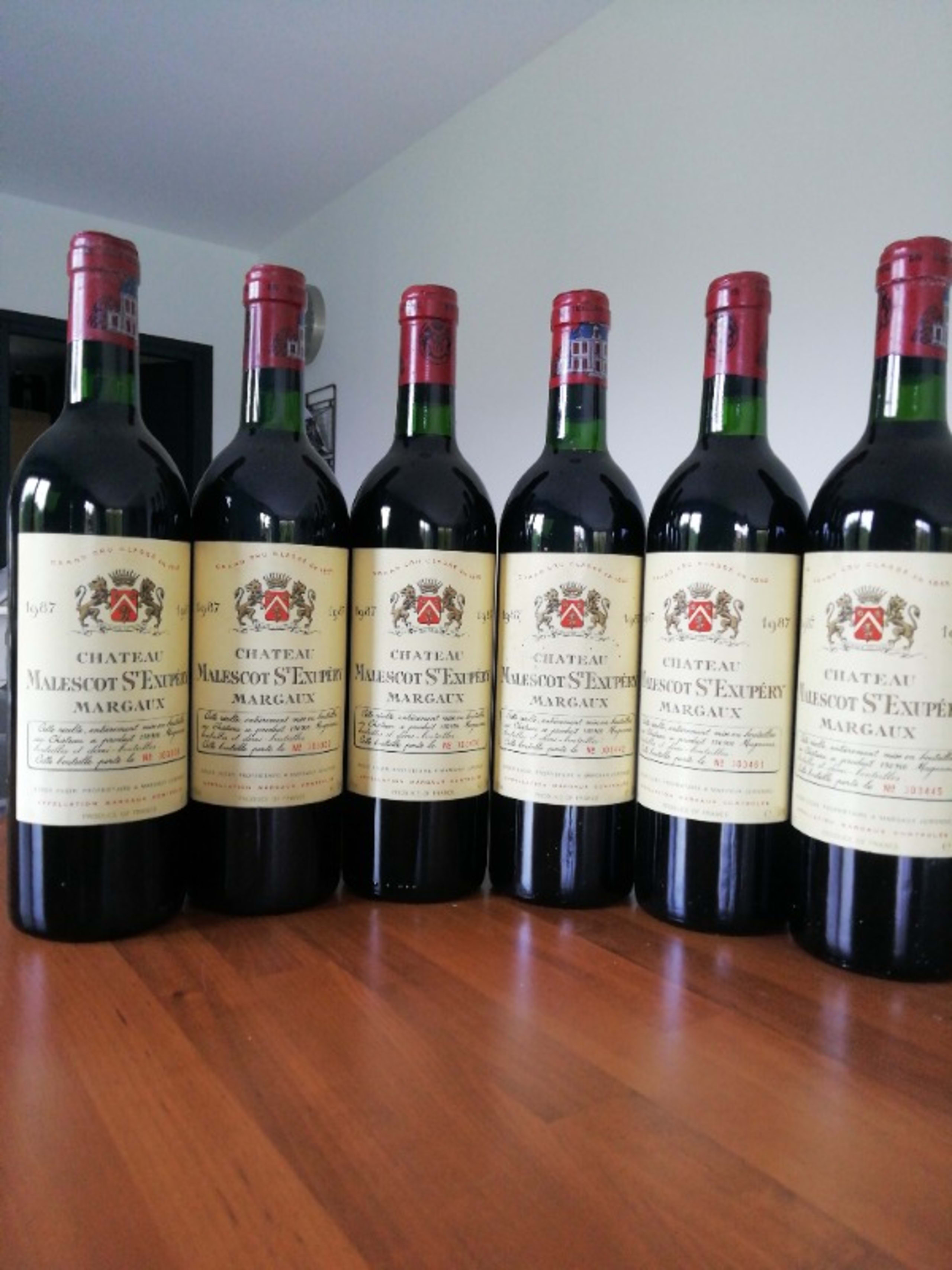 6 x Malescot Saint Exupery, Margaux, 1987