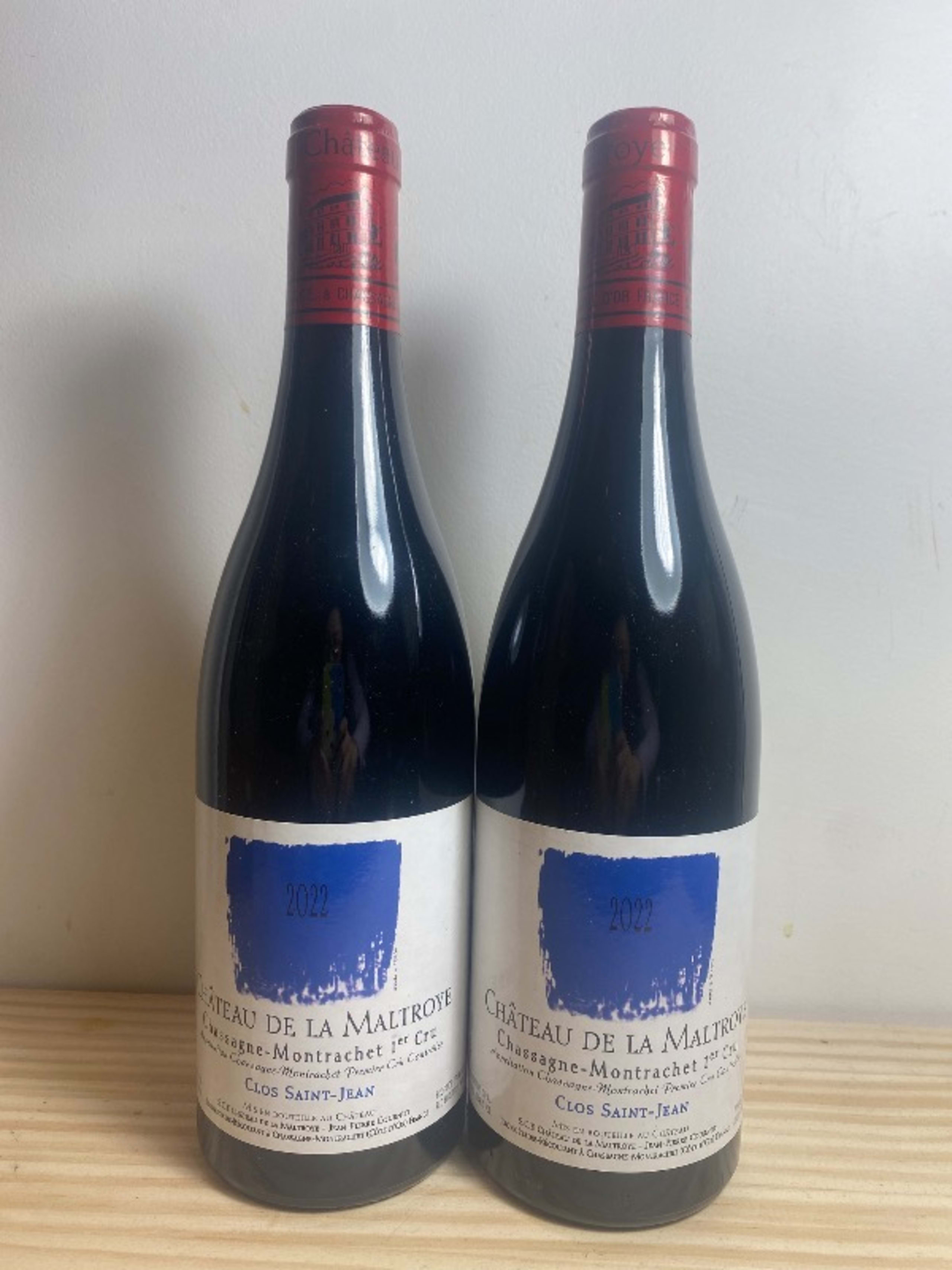 2 x Chassagne-Montrachet, 1er Cru Clos Saint-Jean, Château de la Maltroye, 2022