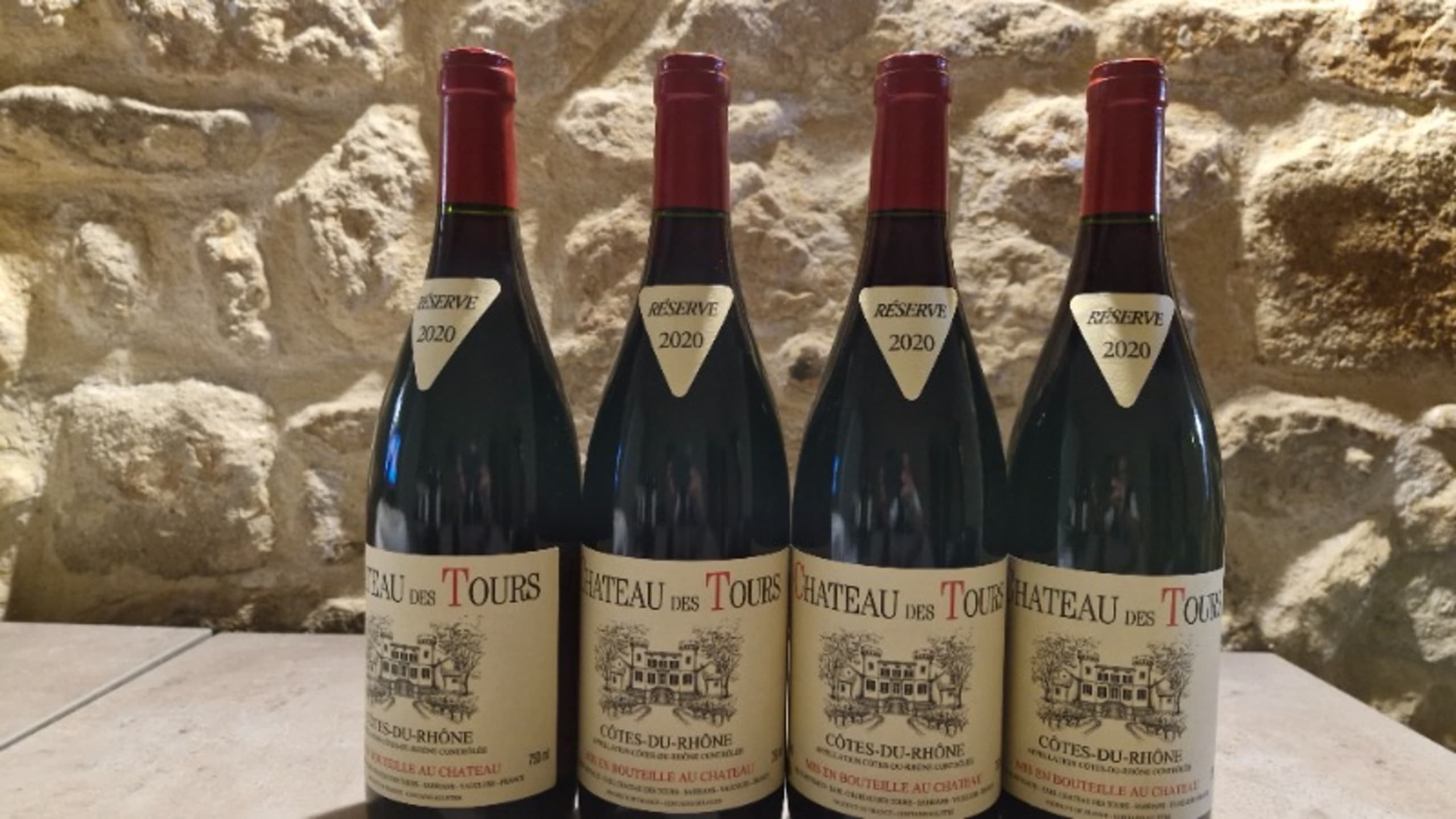4 x Côtes-du-Rhône, Château des Tours, 2020