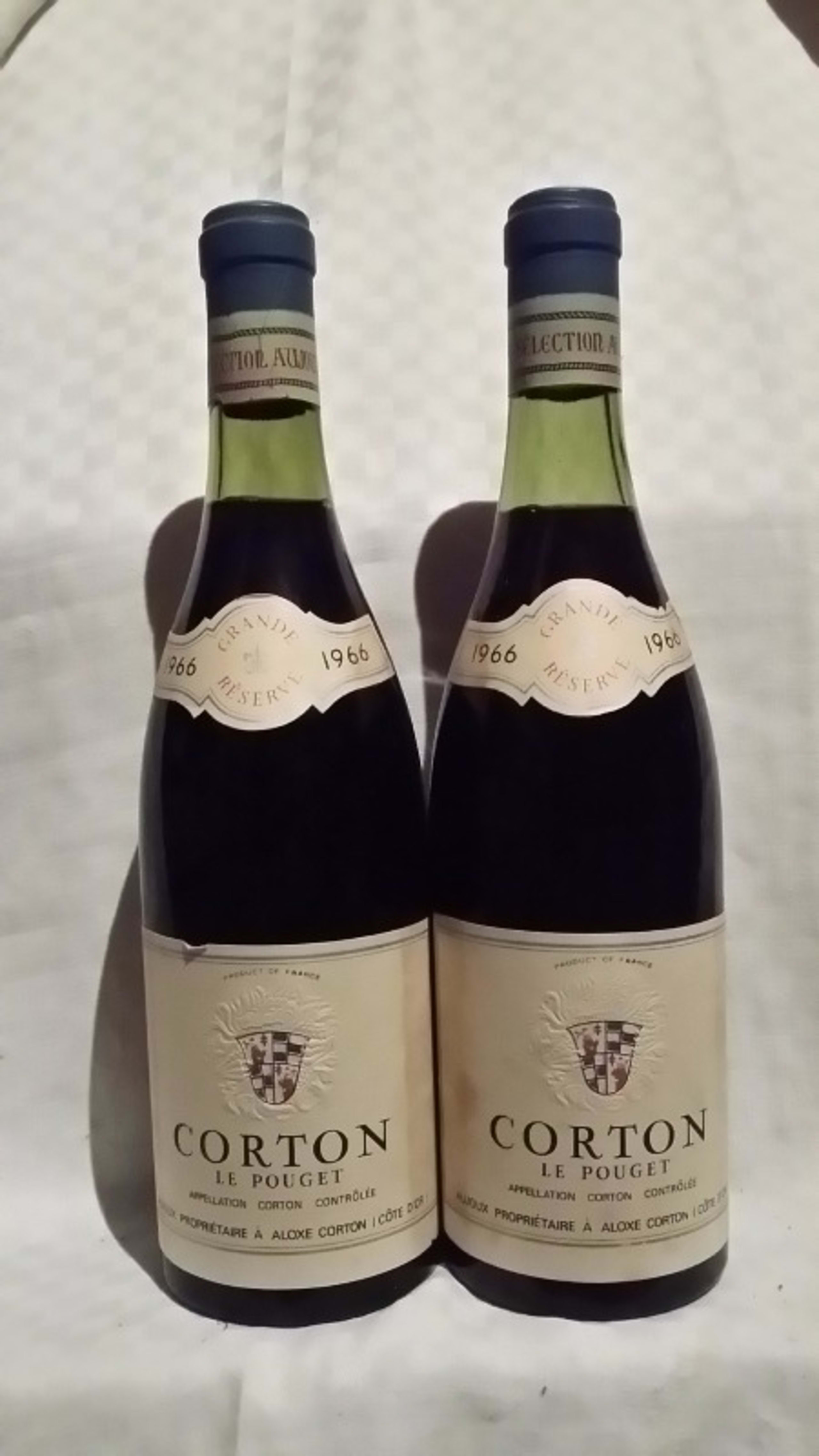 Corton, Le Pouget, domaine Aujoux, 1966