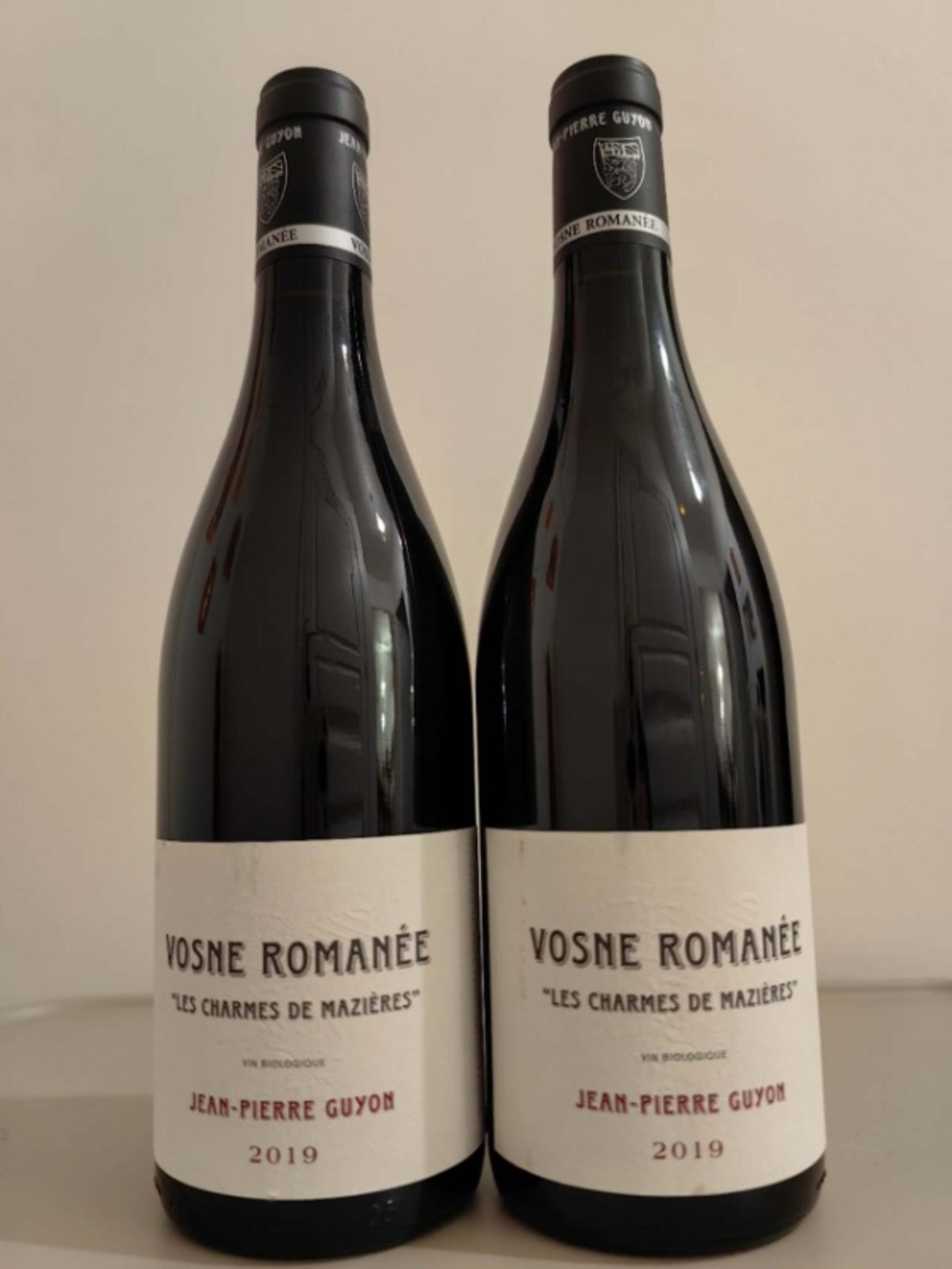 2 x Vosne-Romanée, Les charmes de mazières, Jean-Pierre Guyon, 2019