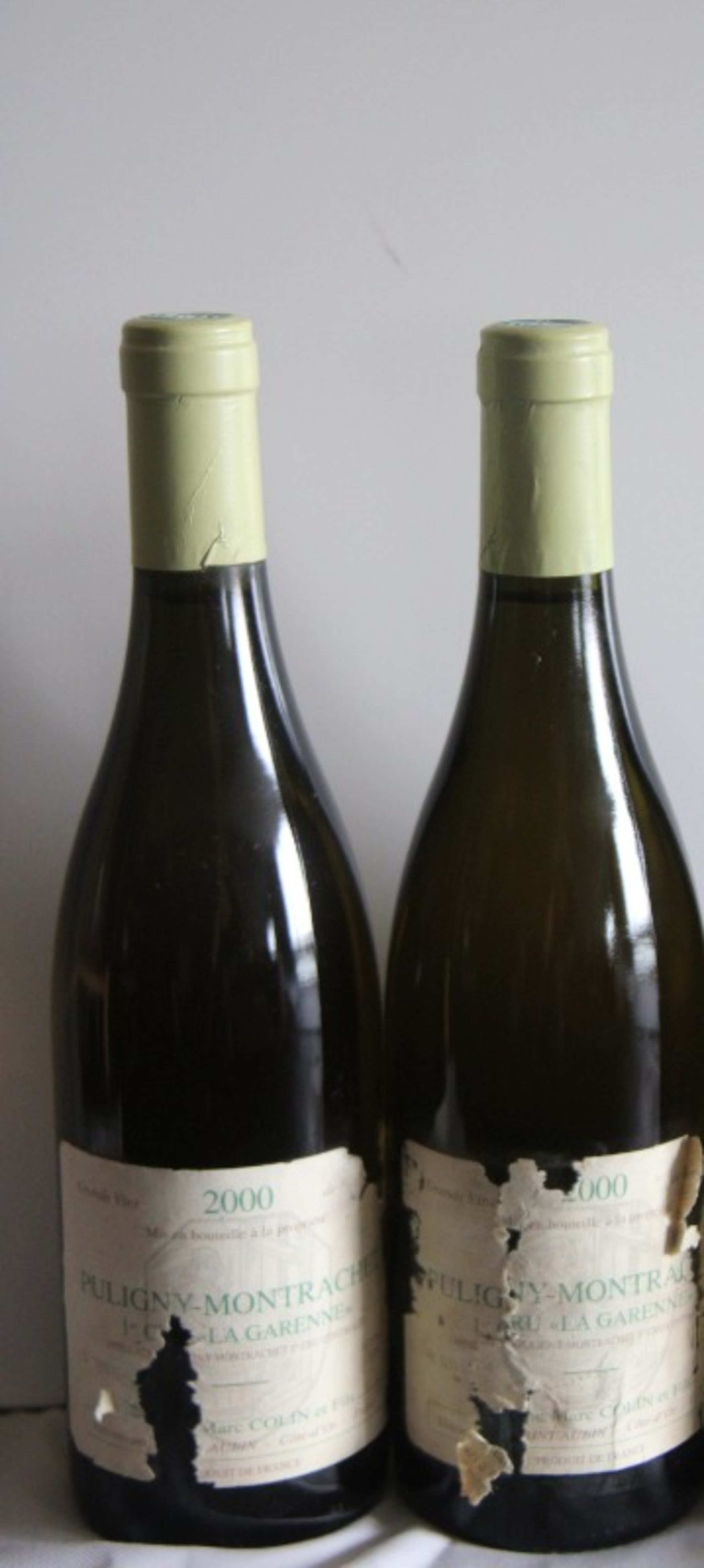 2 x Puligny-Montrachet, 1er Cru la Garenne, Domaine Marc Colin et Fils, 2000