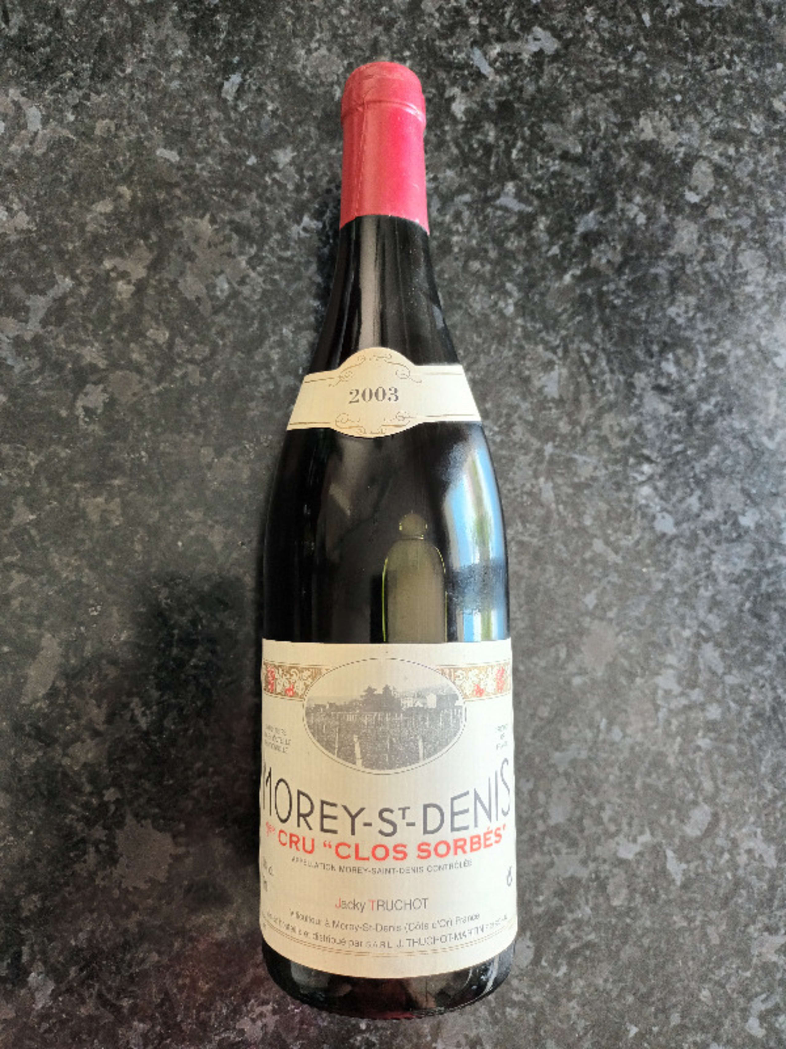 Morey-Saint-Denis, 1er cru Clos Sorbés, Jacky Truchot, 2003