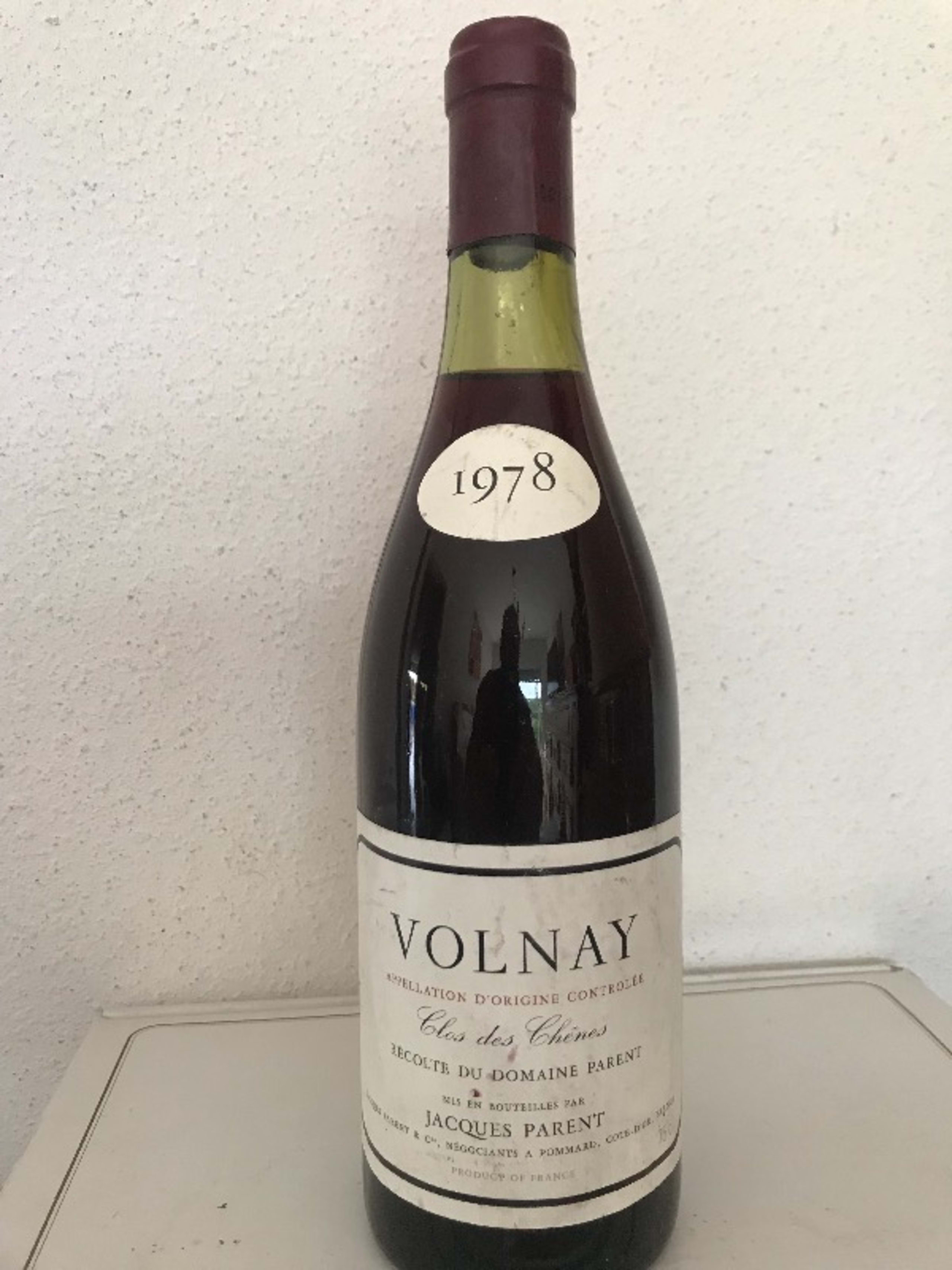 Volnay, Clos des Chênes, Domaine Parent, 1978