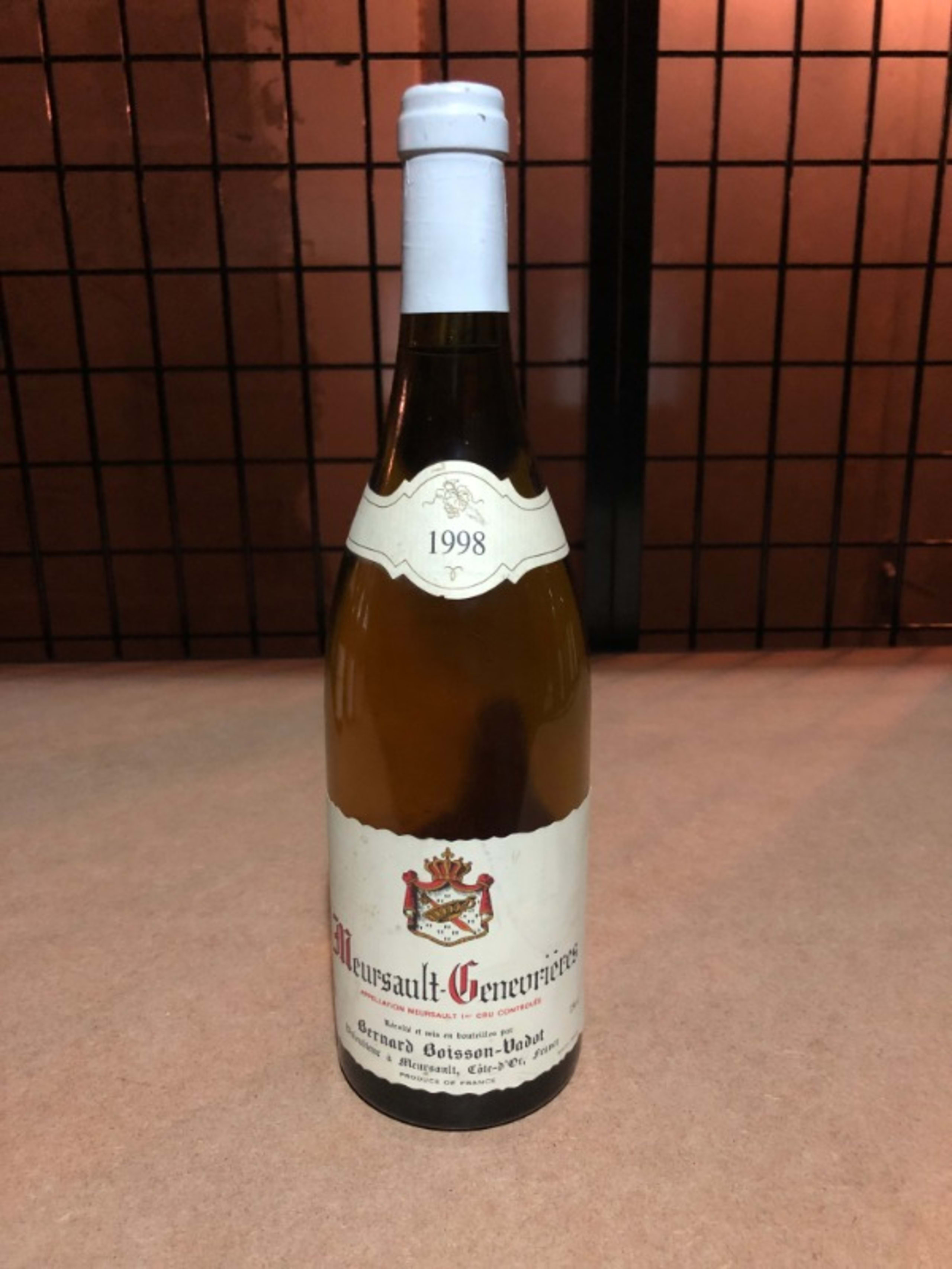 Meursault, 1-er cru - Genevrieres, Bernard Boisson-Vadot, 1998