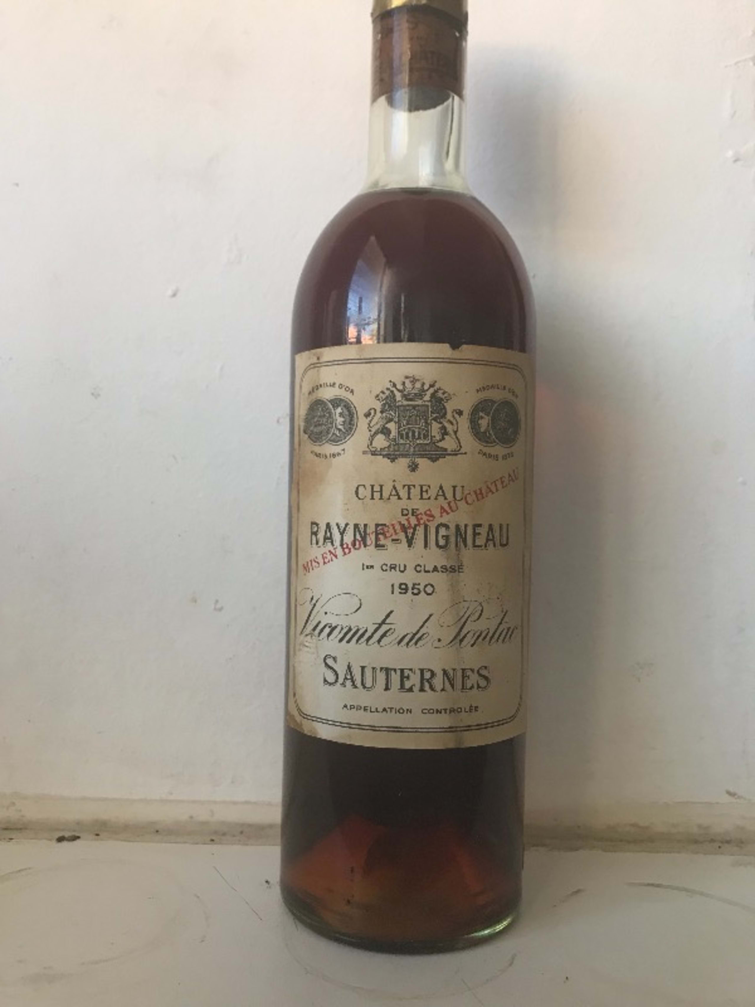 Château de Rayne Vigneau, Sauternes, 1950