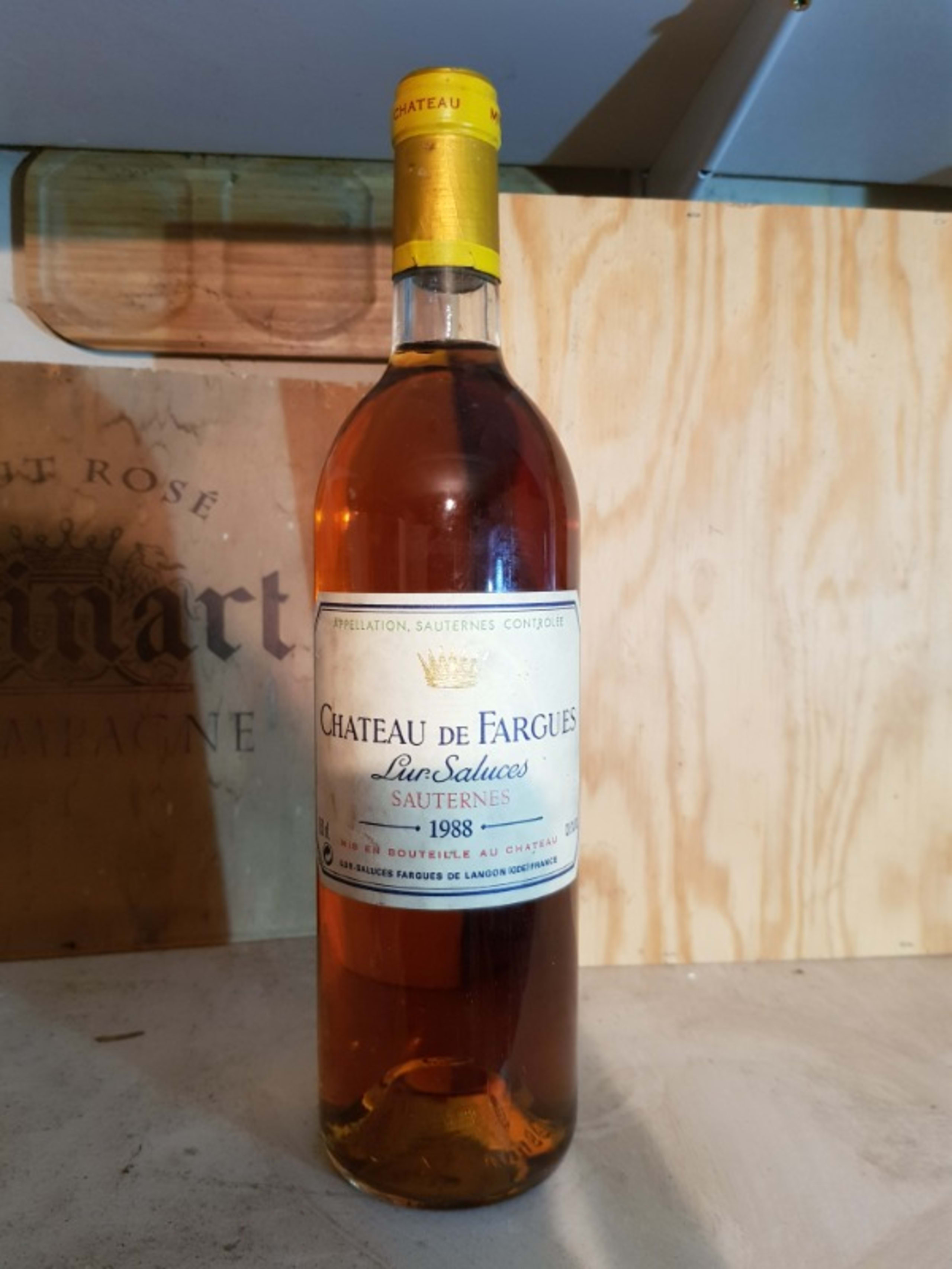 Chateau de fargues lur saluces, Sauternes, 1988