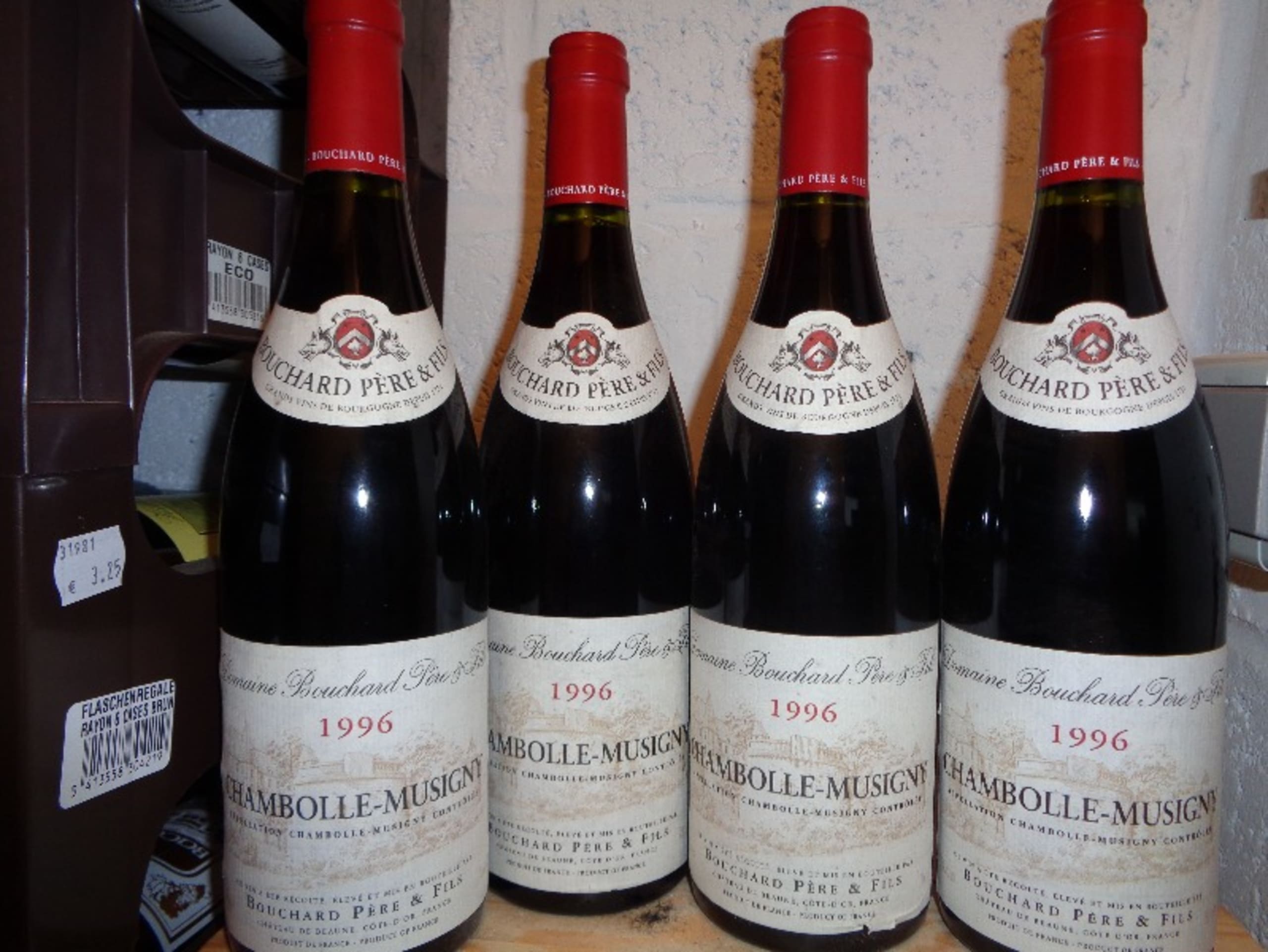 4 x Chambolle-Musigny, Bouchard Père & Fils, 1996
